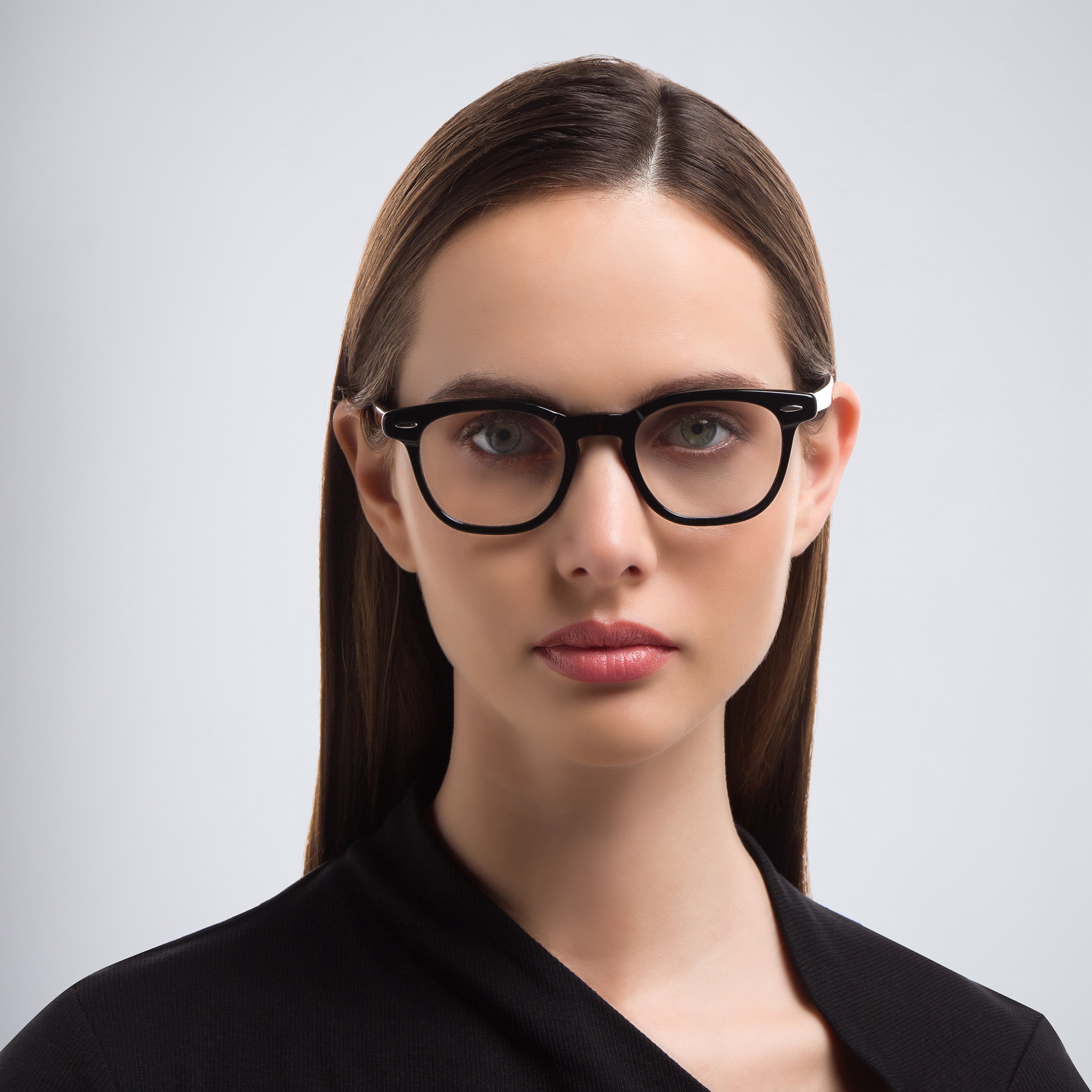 Ray-Ban Hawkeye Unisex Square Eyeglasses in Black – Product Photo 5