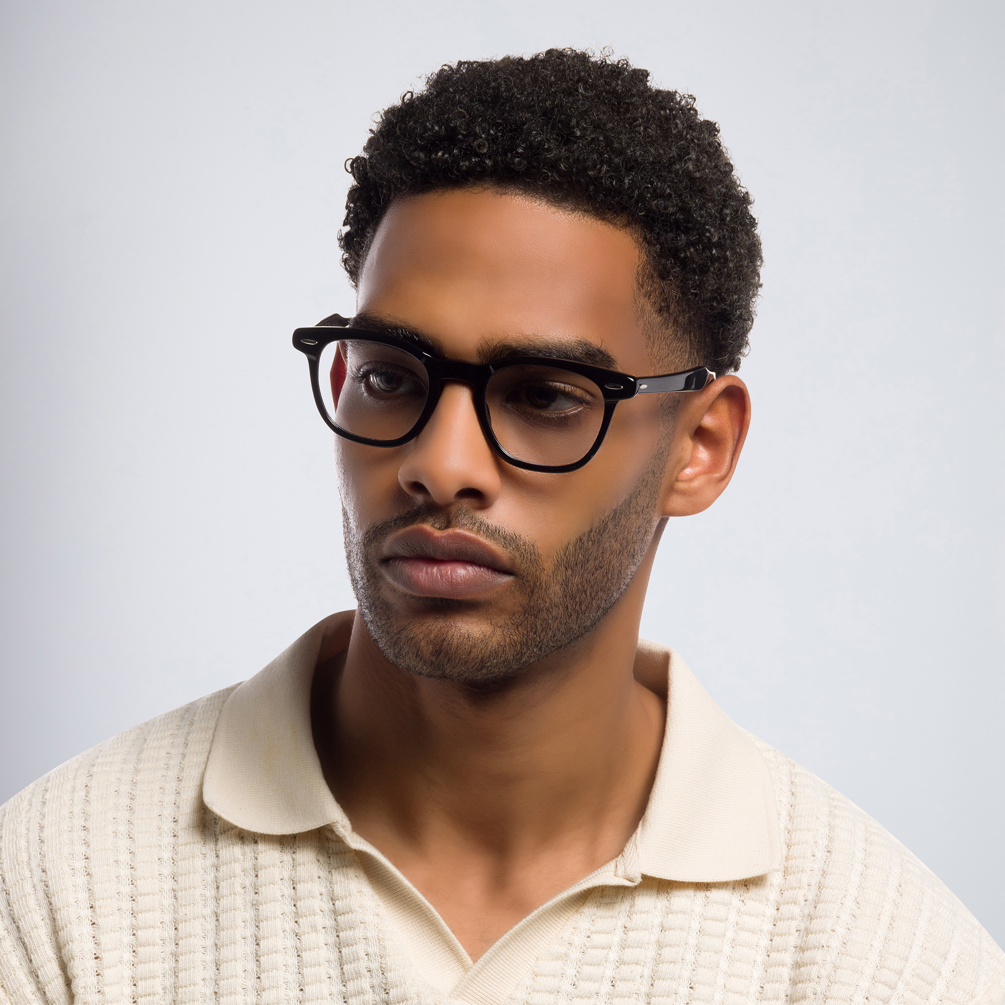 Ray-Ban Hawkeye Unisex Square Eyeglasses in Black – Product Photo 7