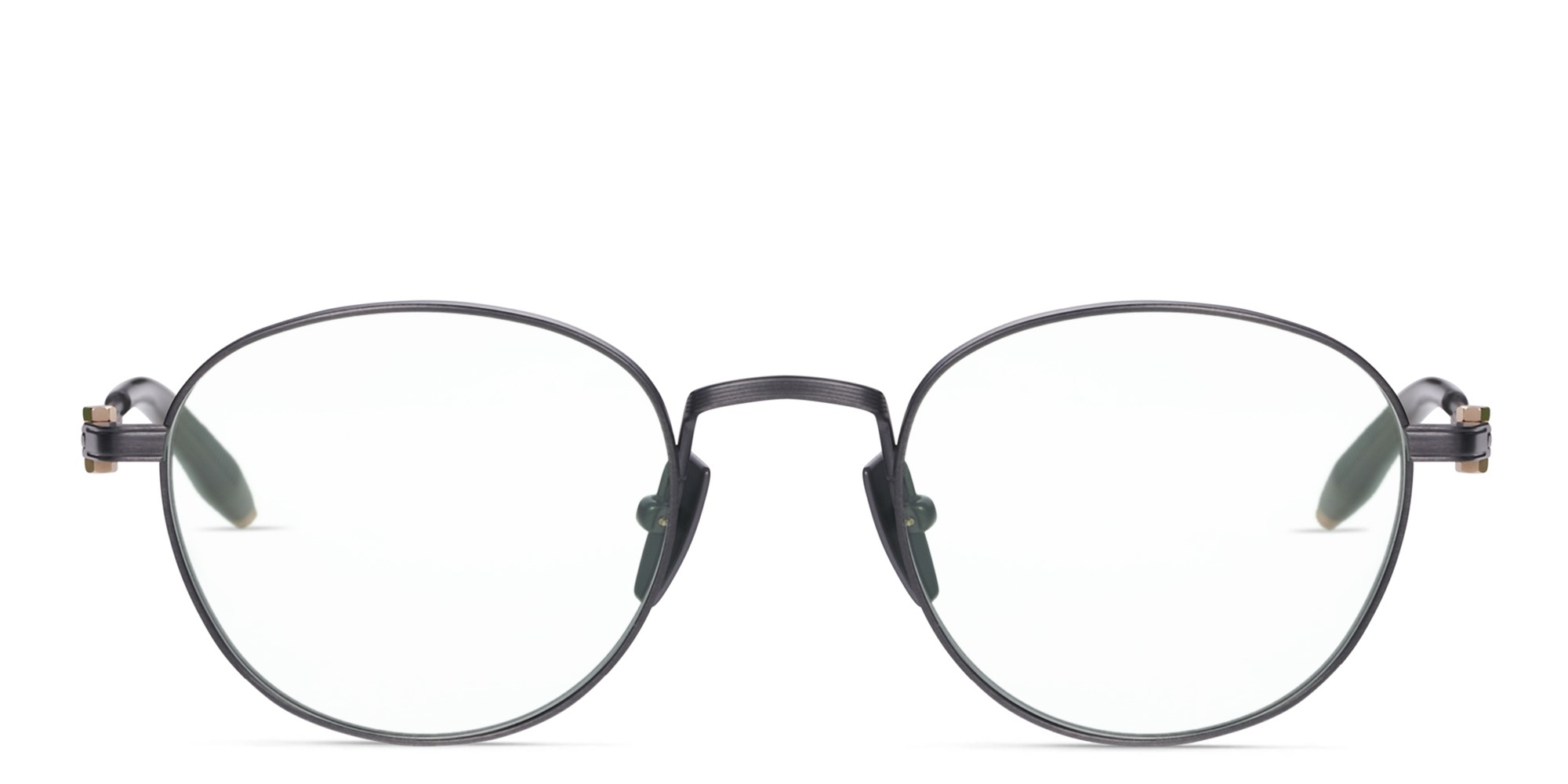 نظارة طبية "بايونير" بإطار دائري للجنسين من آكوني بلون رمادي - صورة المنتج 1
