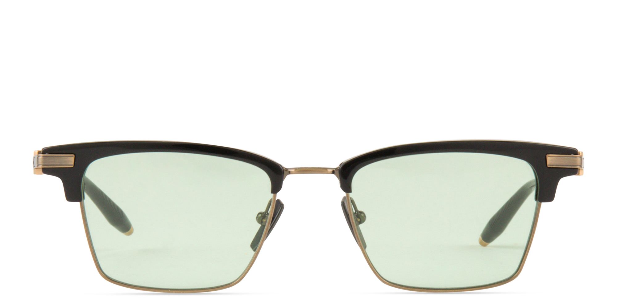 AKONI Galileo Unisex Rectangle Eyeglasses in Black – Product Photo 1