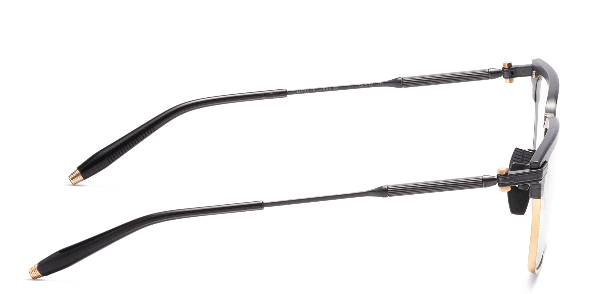 Shop AKONI Genesis Rectangle Eyeglasses in Black online.