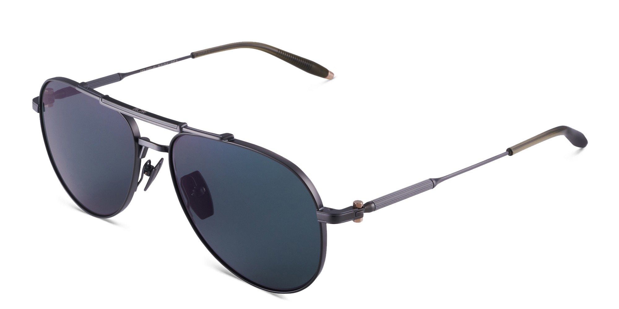 AKONI Hydra Unisex Aviator Sunglasses in Grey – Product Photo 2