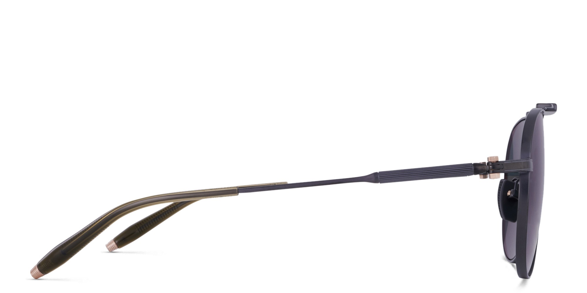 AKONI Hydra Unisex Aviator Sunglasses in Grey – Product Photo 3