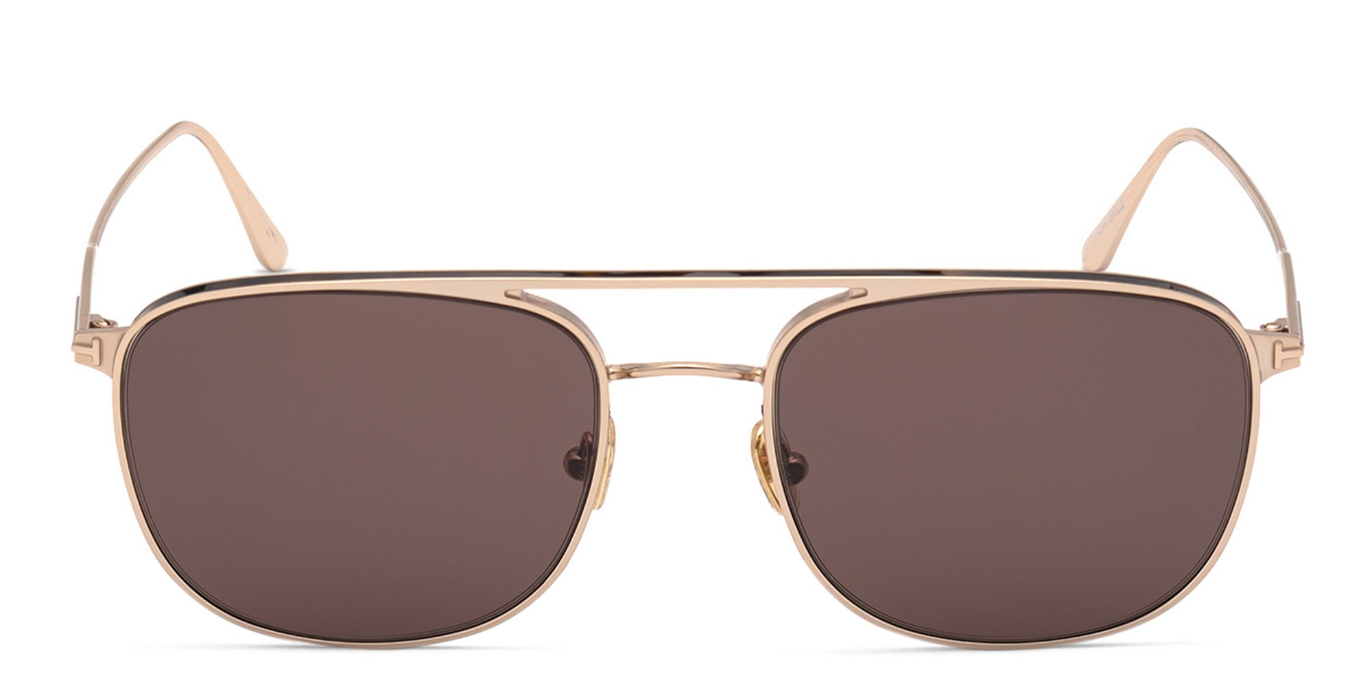TOM FORD Square Sunglasses in Shiny Rose Gold – Product Photo 1