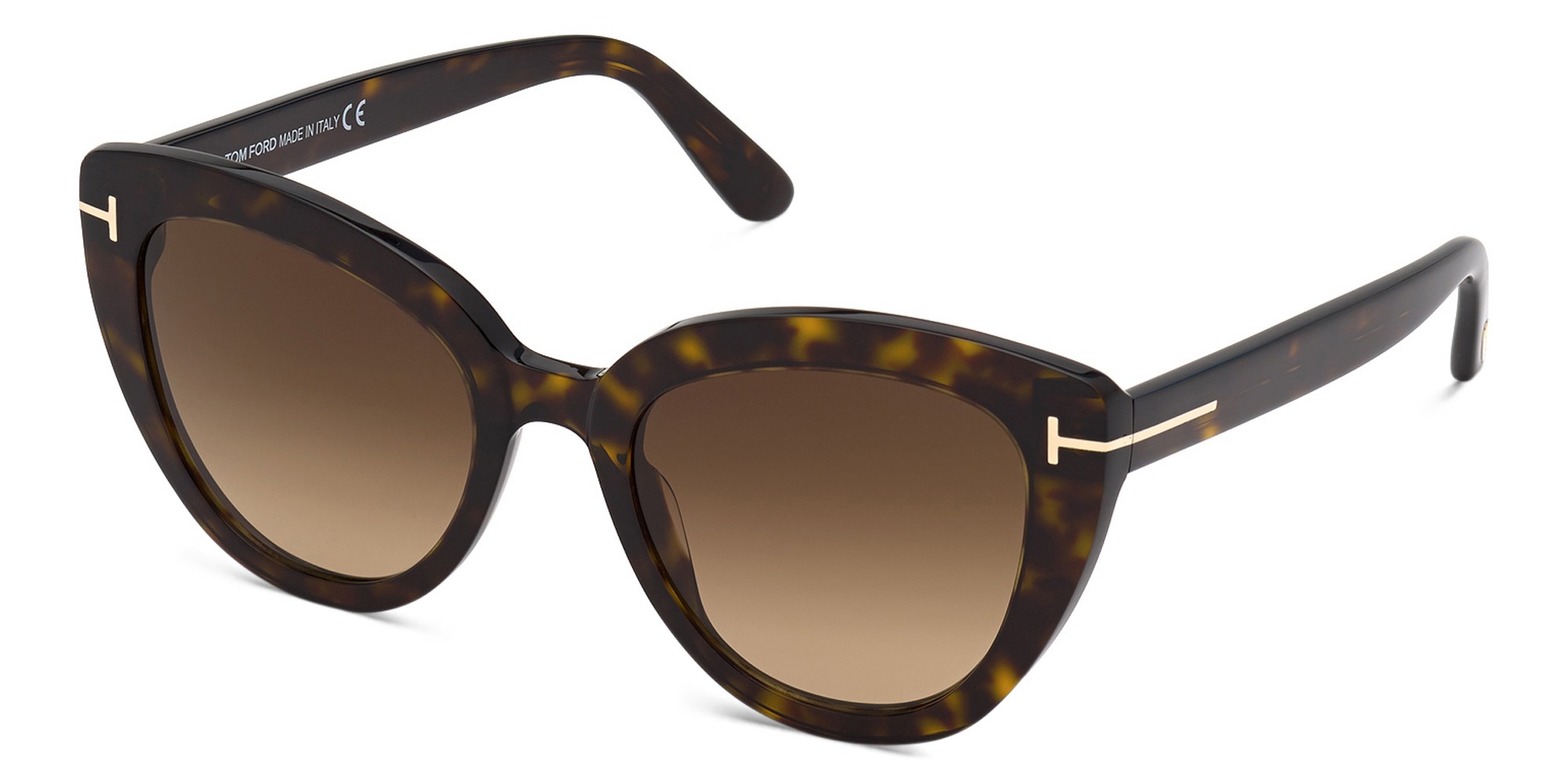 TOM FORD Cat Eye Sunglasses in Dark Havana – Product Photo 2