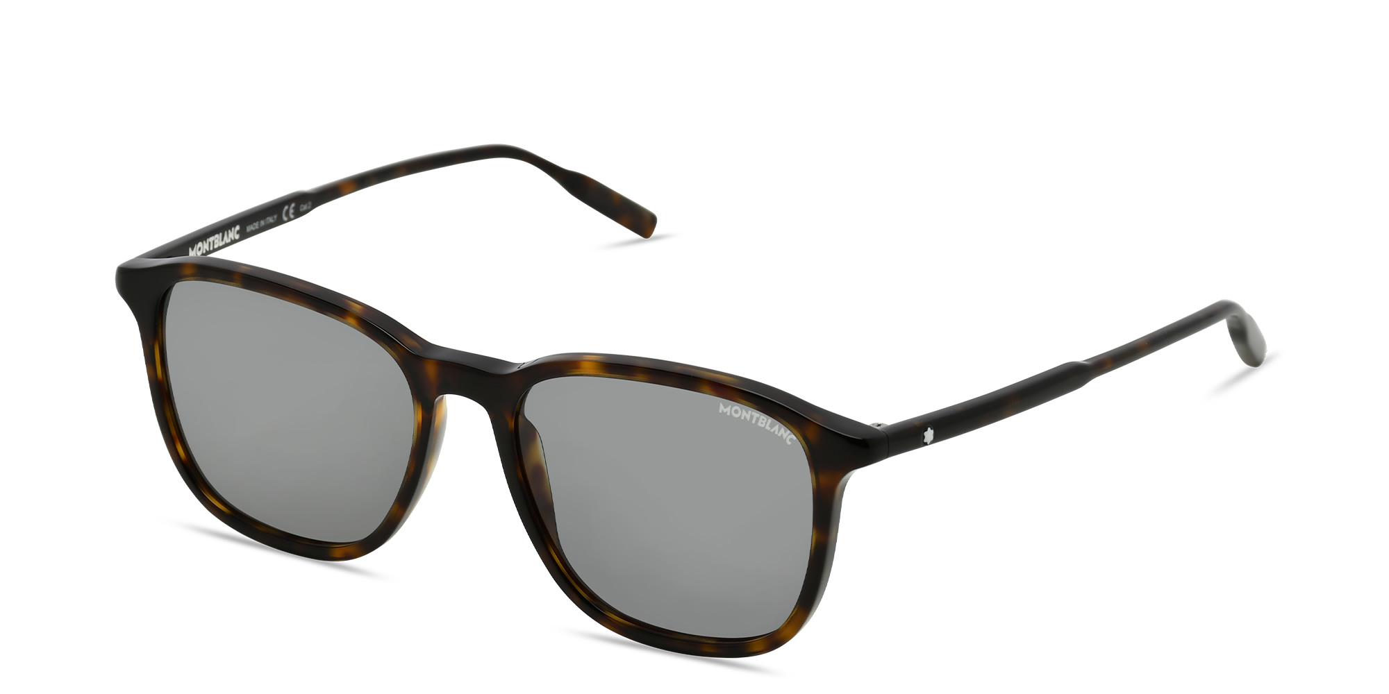 MONTBLANC Square Sunglasses in Havana – Product Photo 2