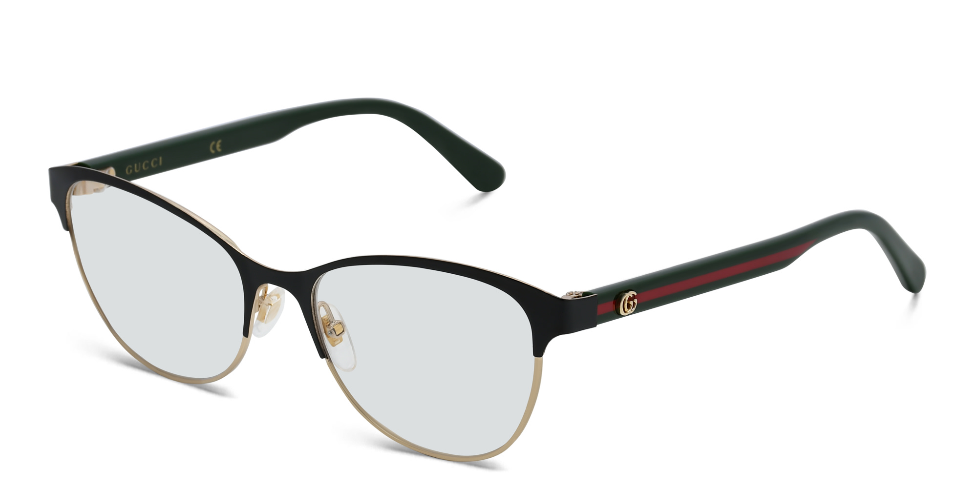 GUCCI Cat Eye Eyeglasses in Green – Product Photo 2