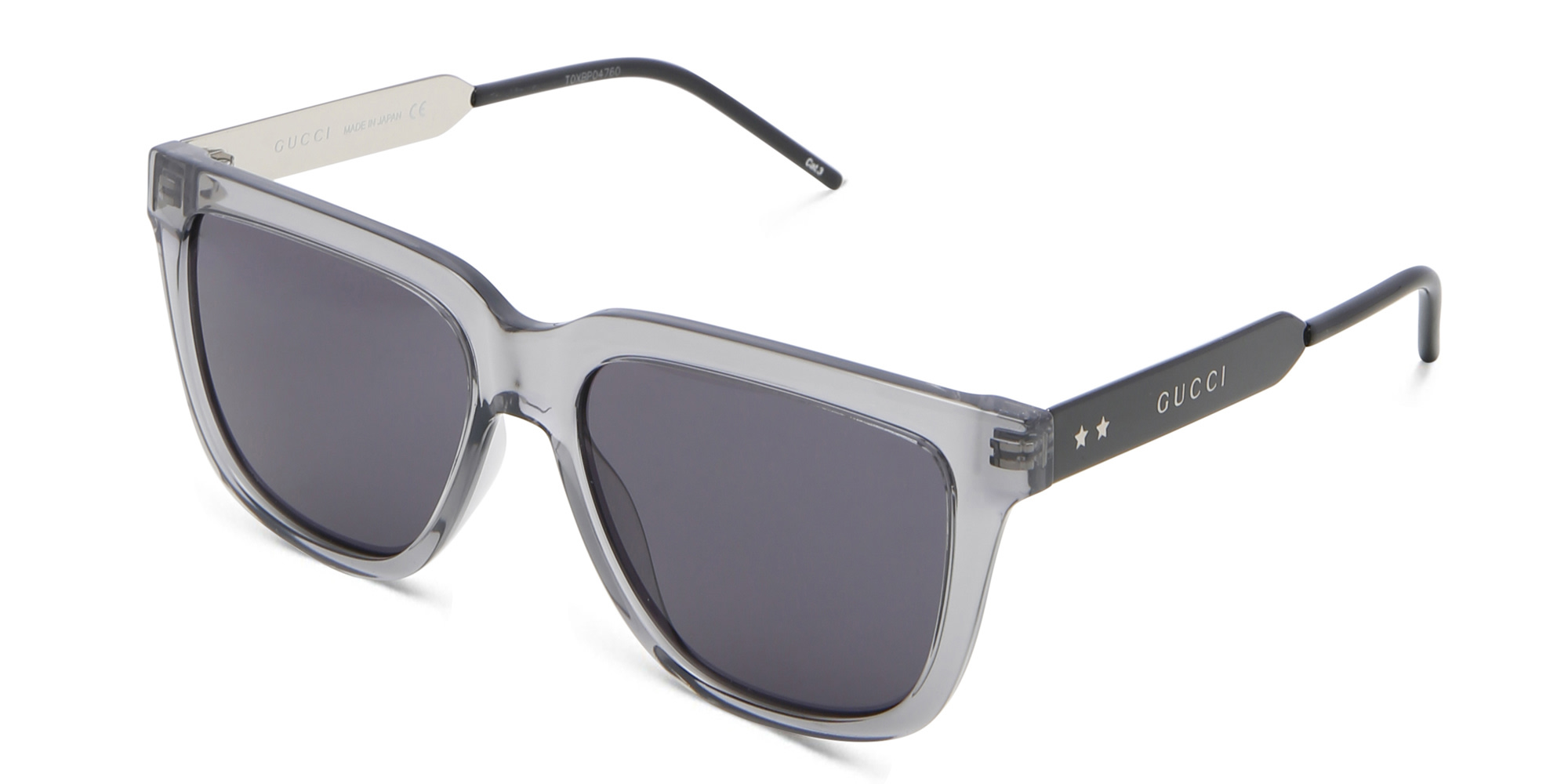 GUCCI Rectangle Sunglasses in Black – Product Photo 2