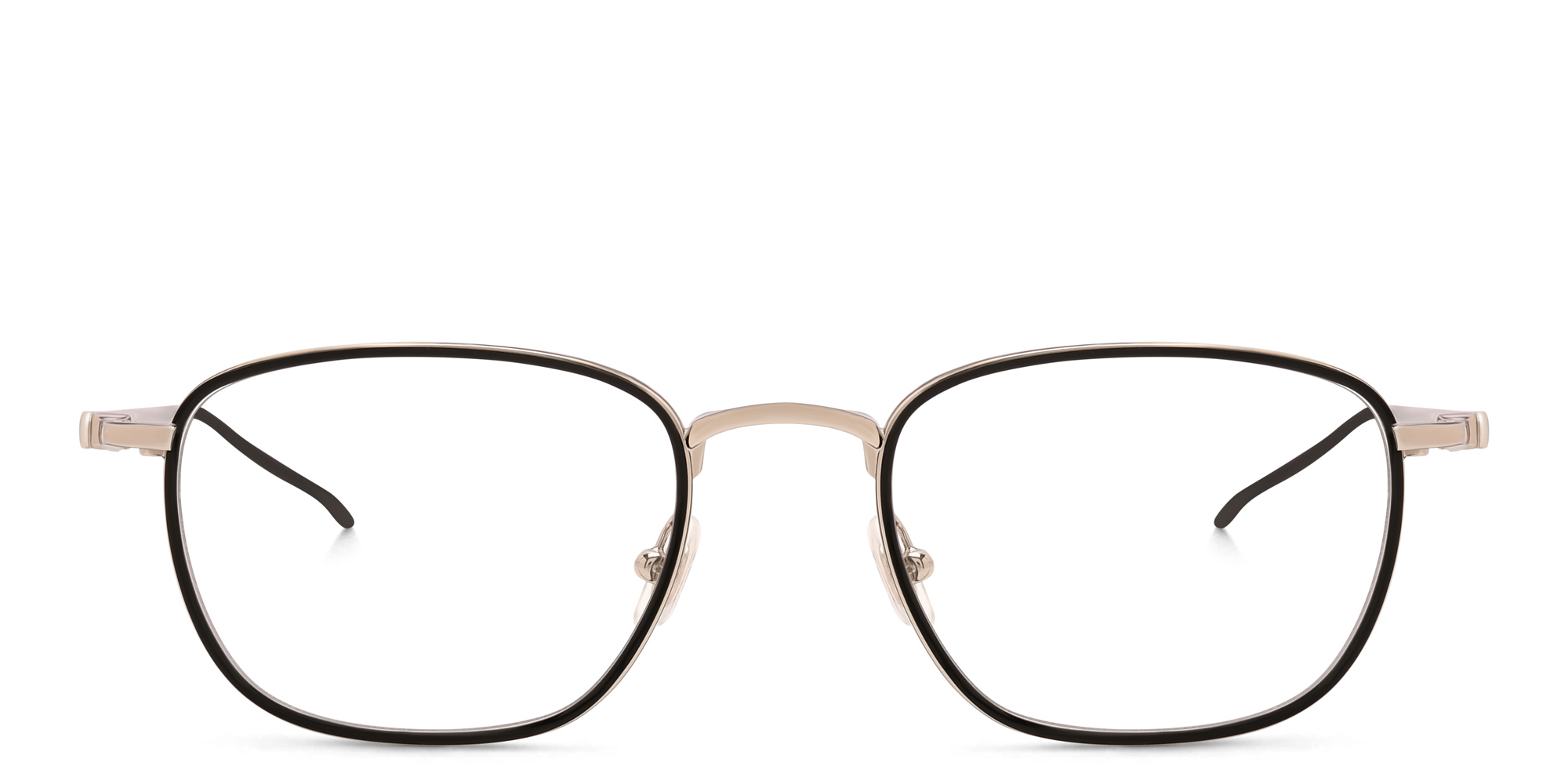 MONTBLANC Square Eyeglasses in Silver Black – Product Photo 1