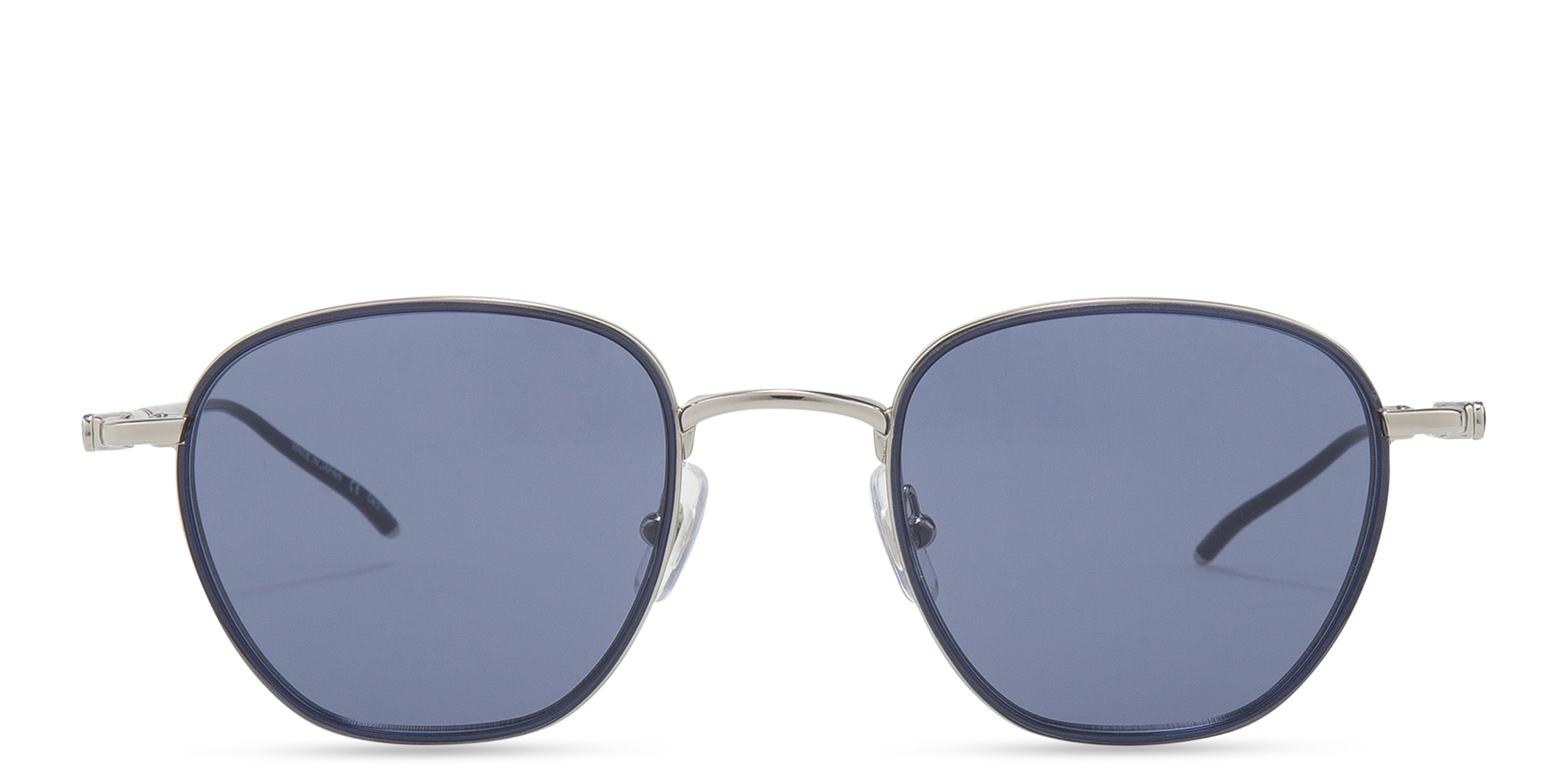 Shop MONTBLANC Square Sunglasses in Blue online.