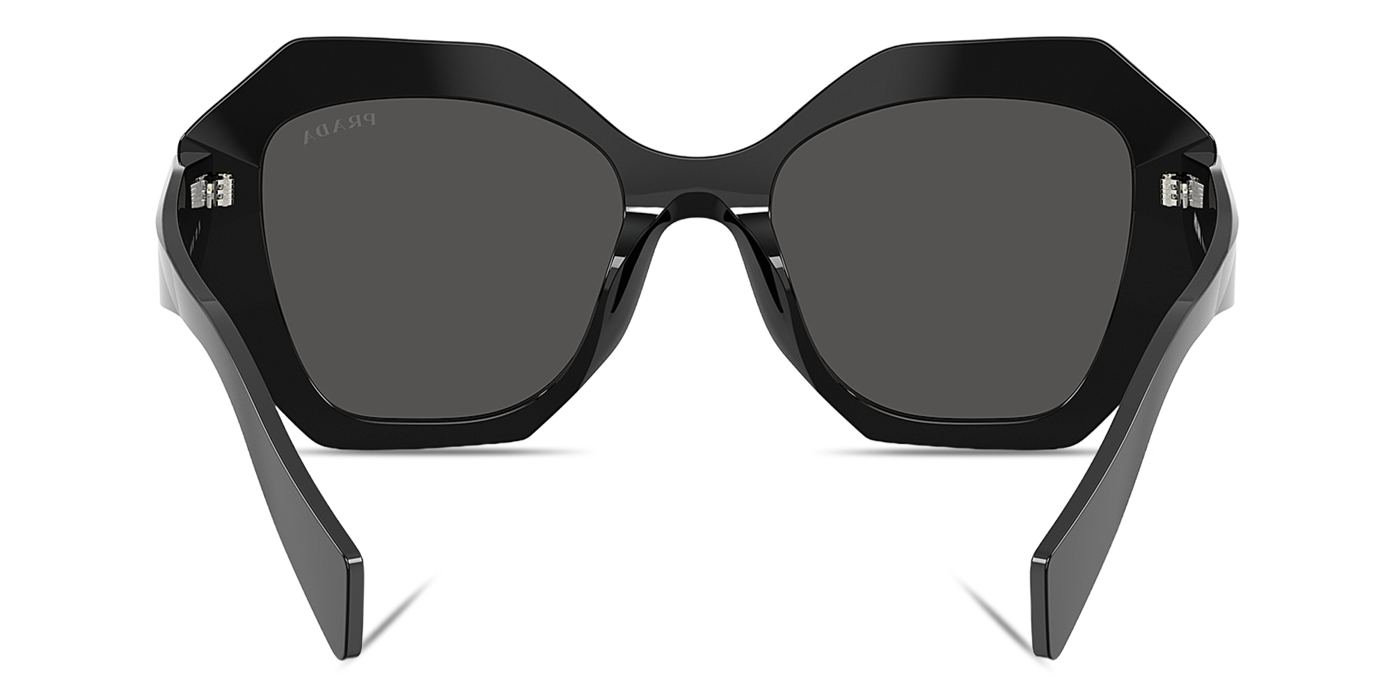 نظارات شمسية كاتواك بإطار غير منتظم من برادا بلون أسود - صورة المنتج 4