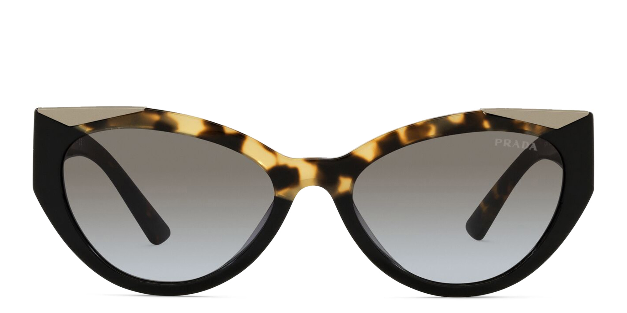 نظارة شمسية بإطار كات آي من برادا بلون أسود - صورة المنتج 1