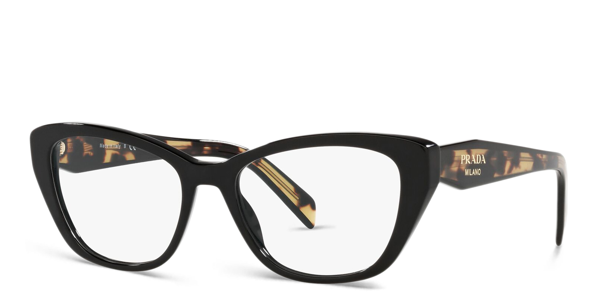 PRADA Cat Eye Eyeglasses in Black – Product Photo 2