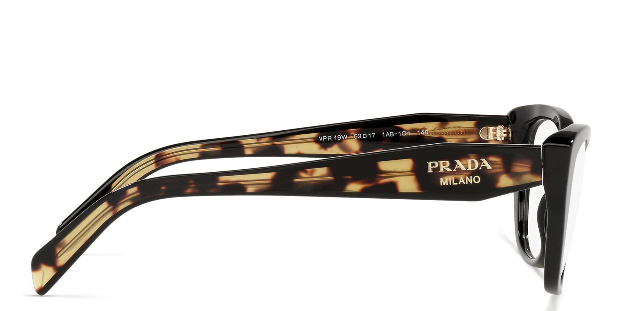 PRADA Cat Eye Eyeglasses in Black – Product Photo 3