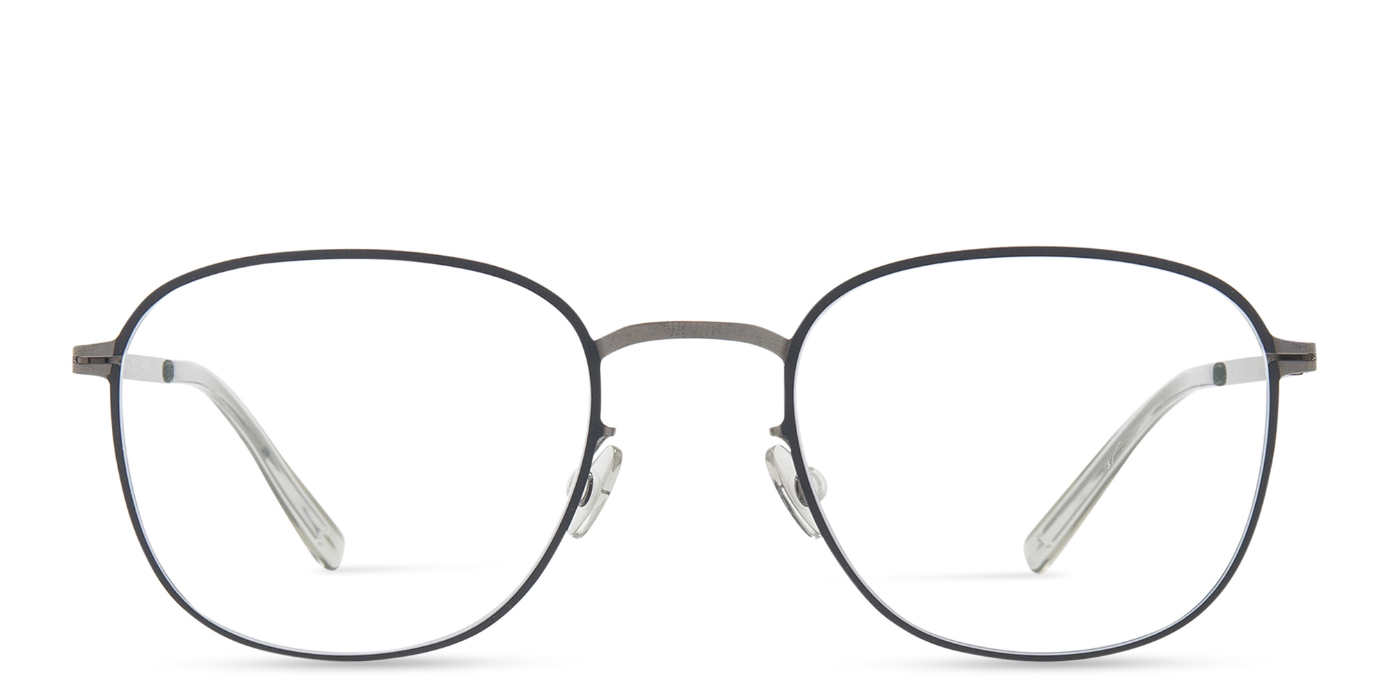 Shop MYKITA Unisex Square Eyeglasses in Polished Grey online.
