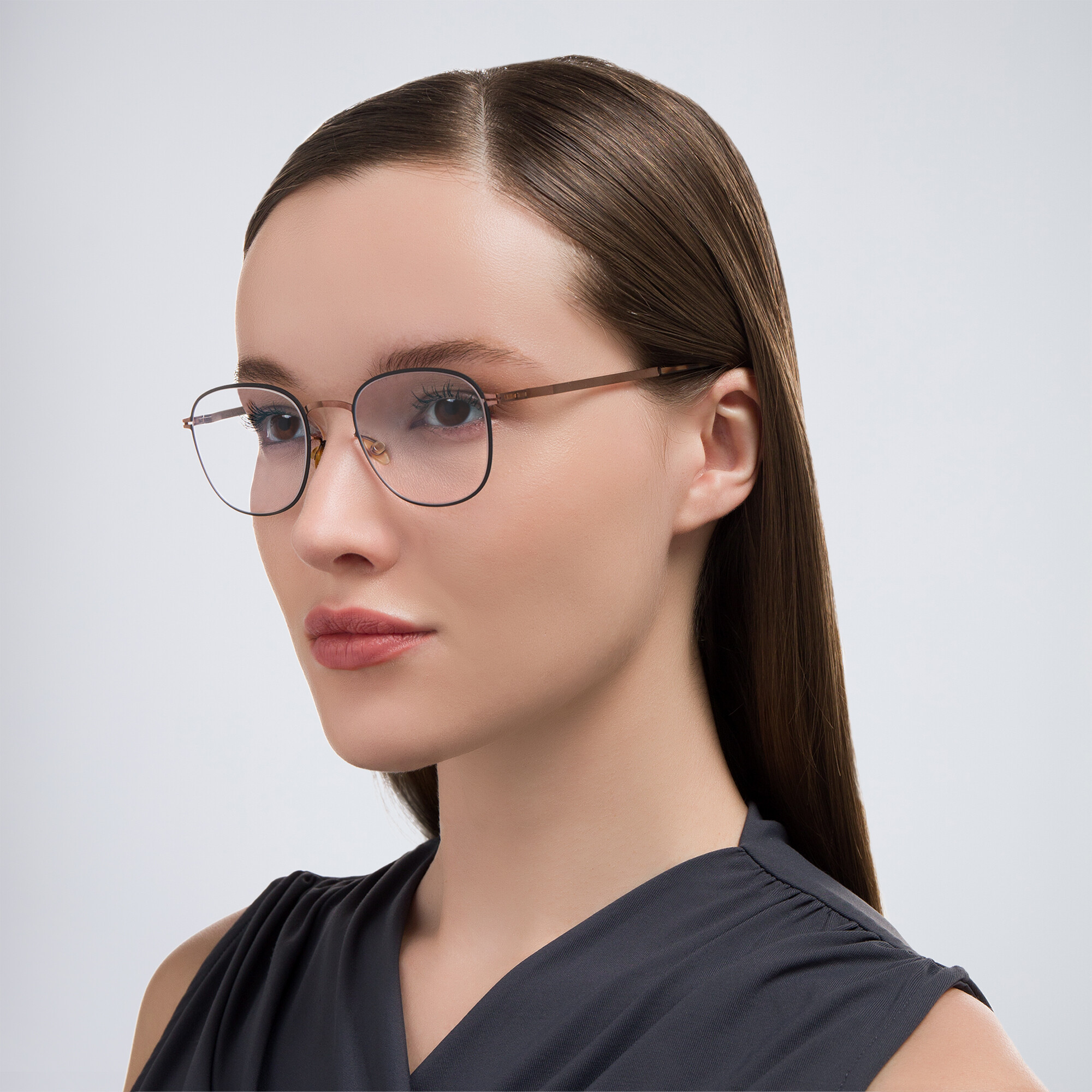 MYKITA Unisex Round Eyeglasses in Grey – Product Photo 6