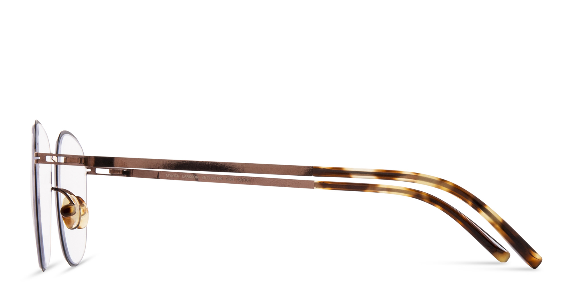 MYKITA Unisex Round Eyeglasses in Grey – Product Photo 3