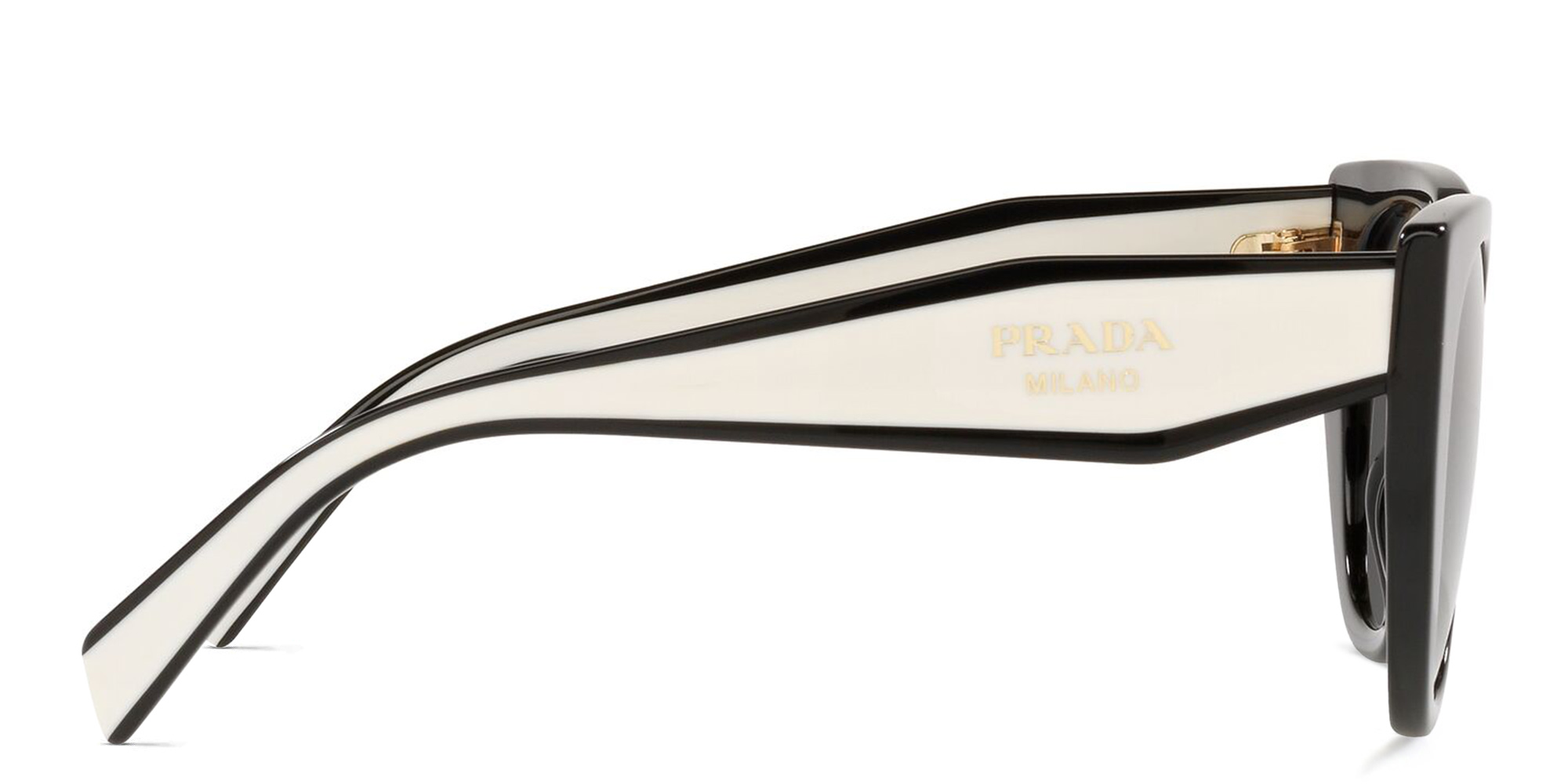 Shop PRADA Cat Eye Sunglasses in Black online.