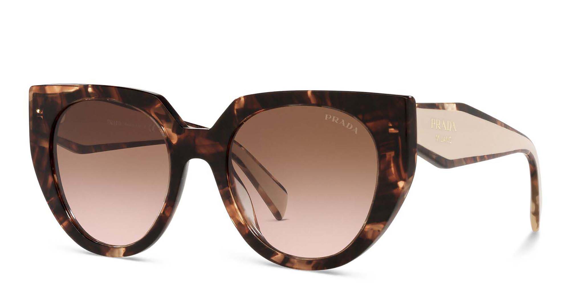PRADA Cat Eye Sunglasses in Caramel Tortoise – Product Photo 2