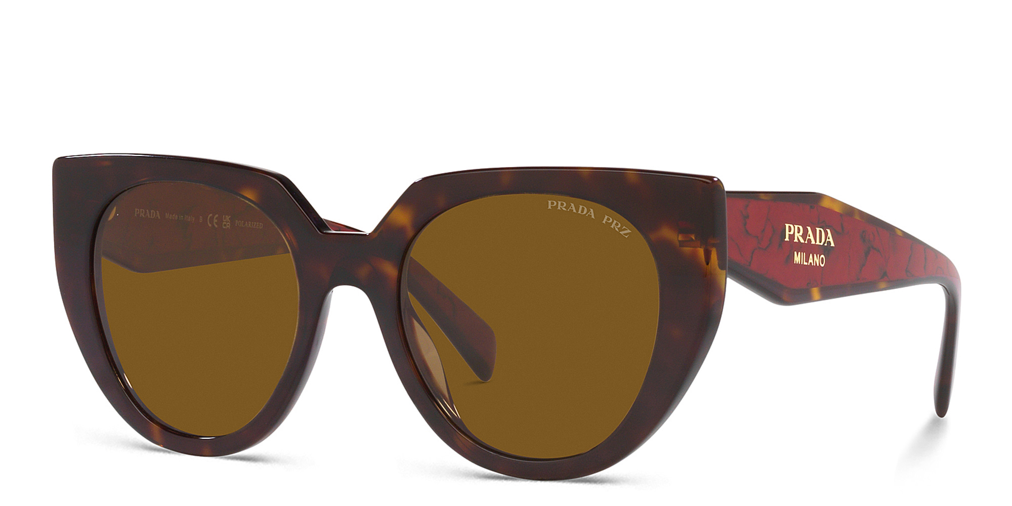 Shop PRADA Cat-Eye Sunglasses in Tortoise online.