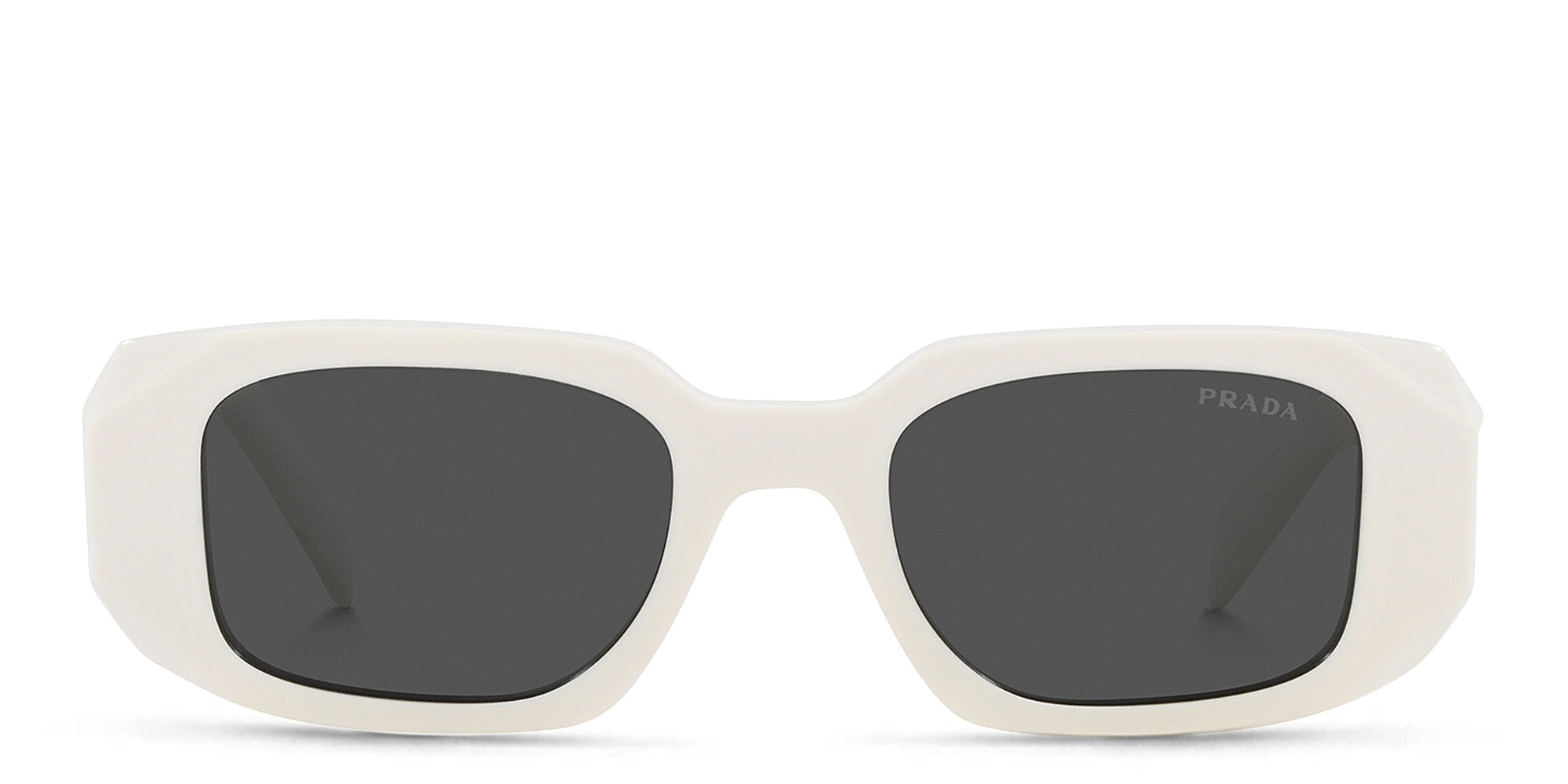 PRADA Rectangle Sunglasses in White – Product Photo 1