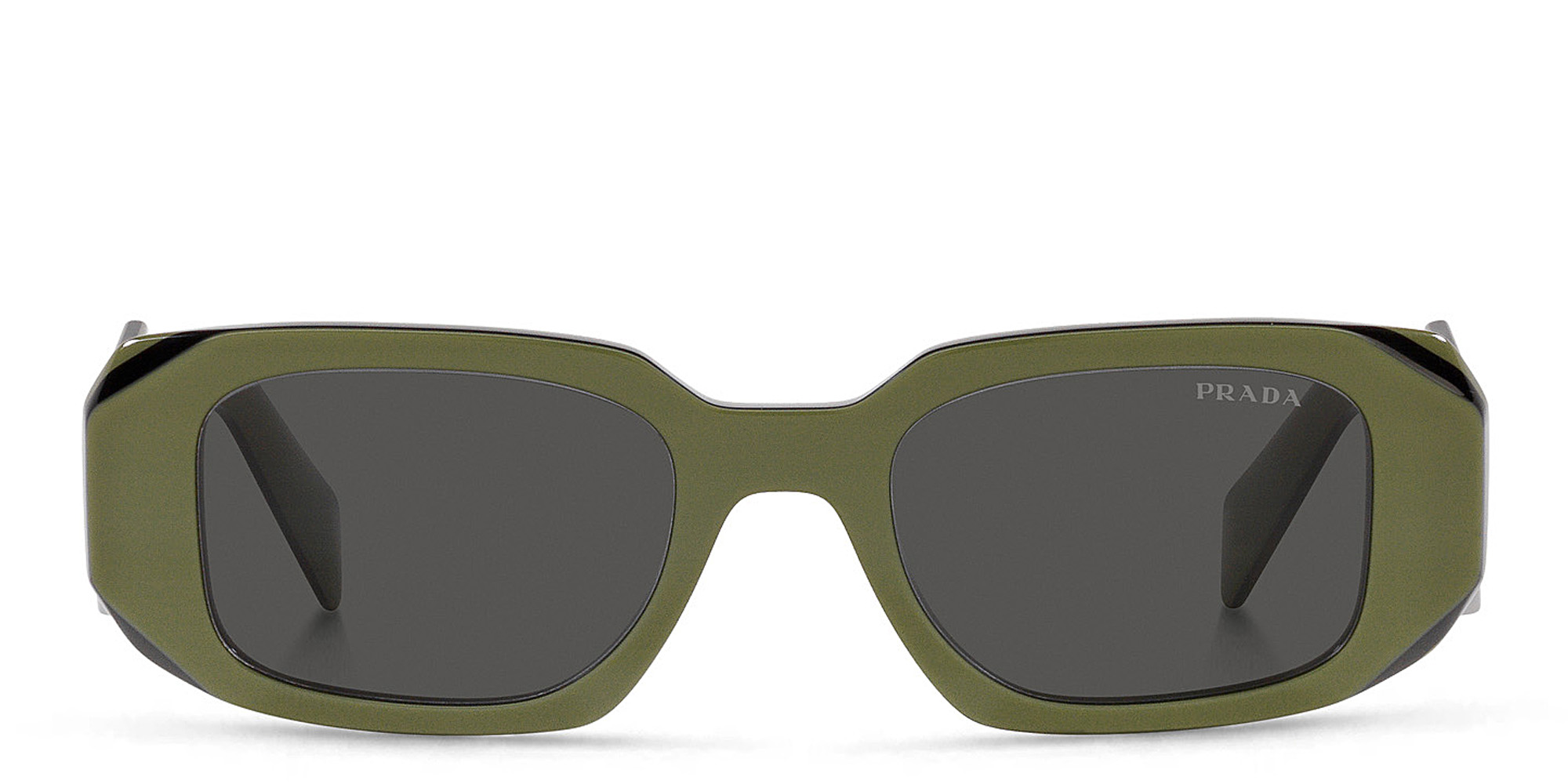 PRADA Rectangle Sunglasses in Green – Product Photo 1