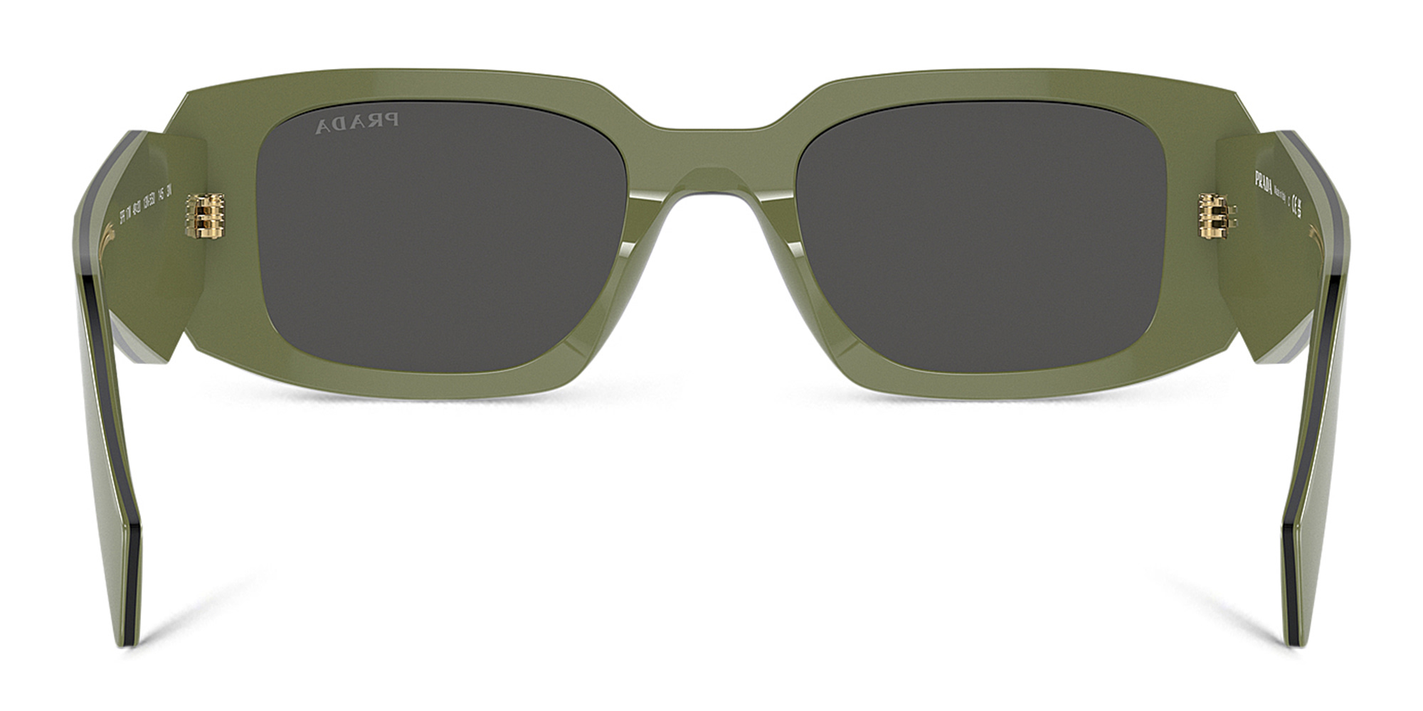 PRADA Rectangle Sunglasses in Green – Product Photo 4