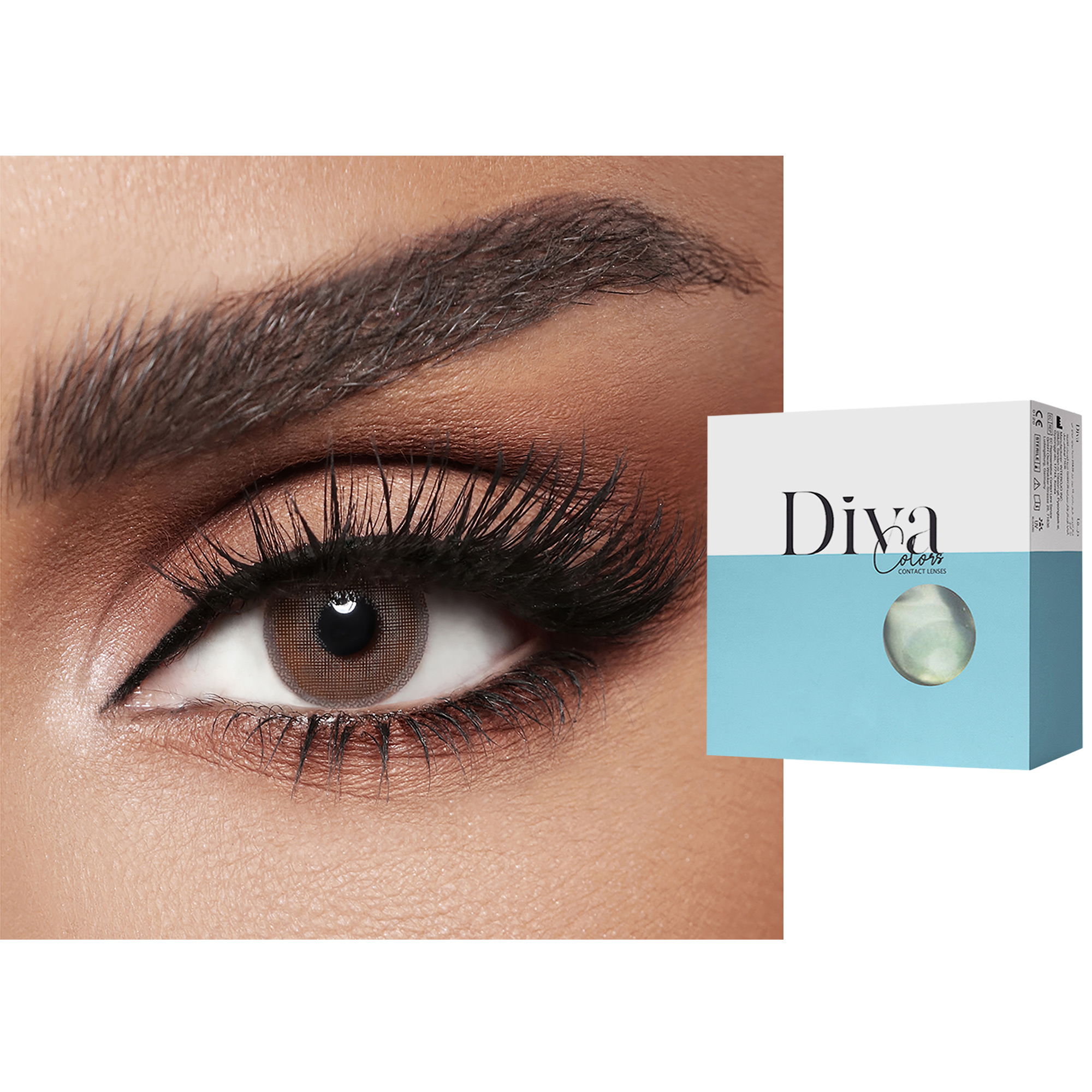 Shop DIVA Monthly Color Contact Lenses - Truffle online.