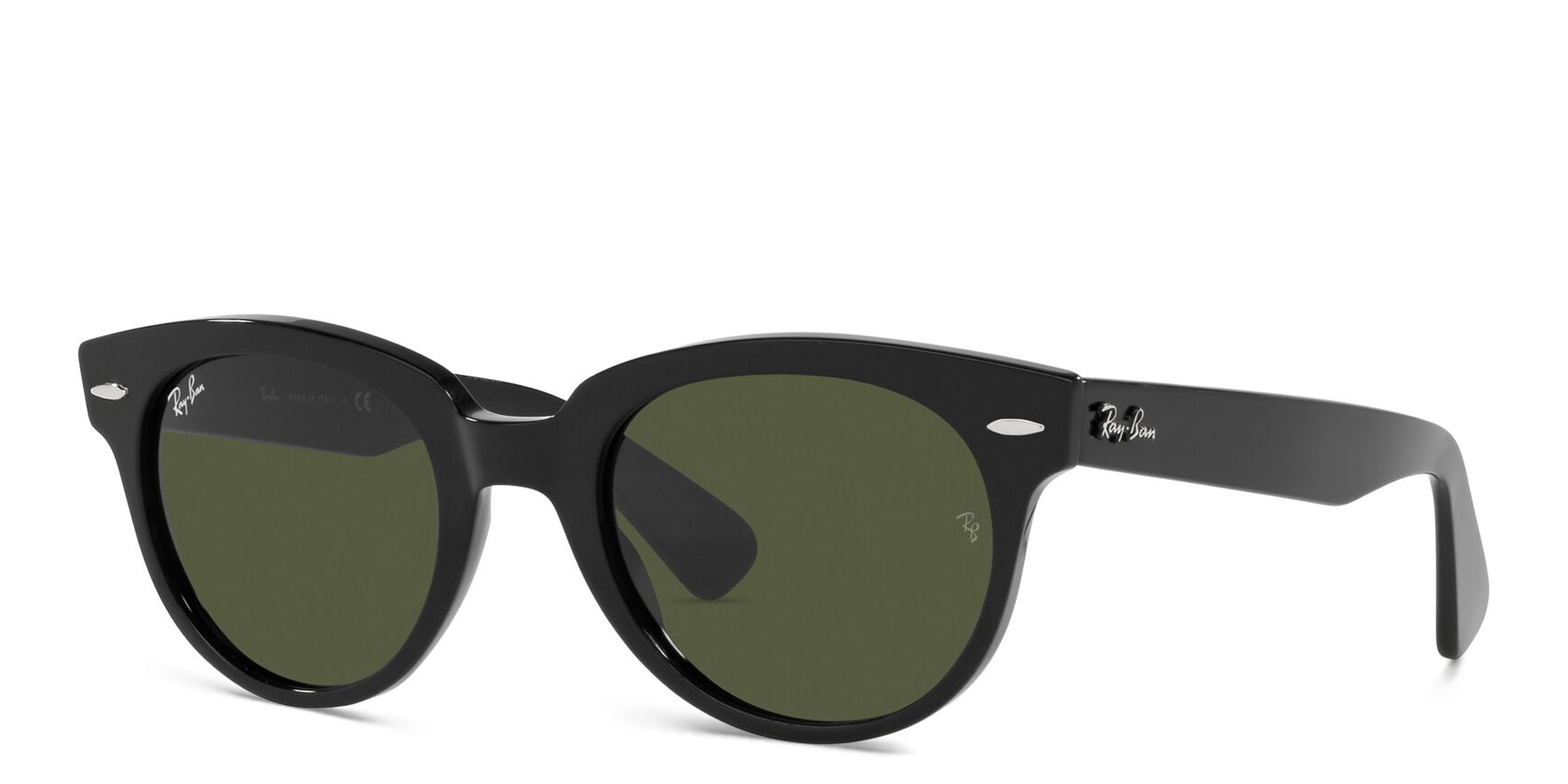 Shop Ray-Ban Orion Unisex Round Sunglasses in Black online.