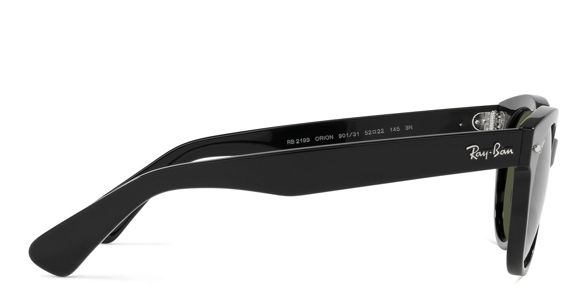 Shop Ray-Ban Orion Unisex Round Sunglasses in Black online.