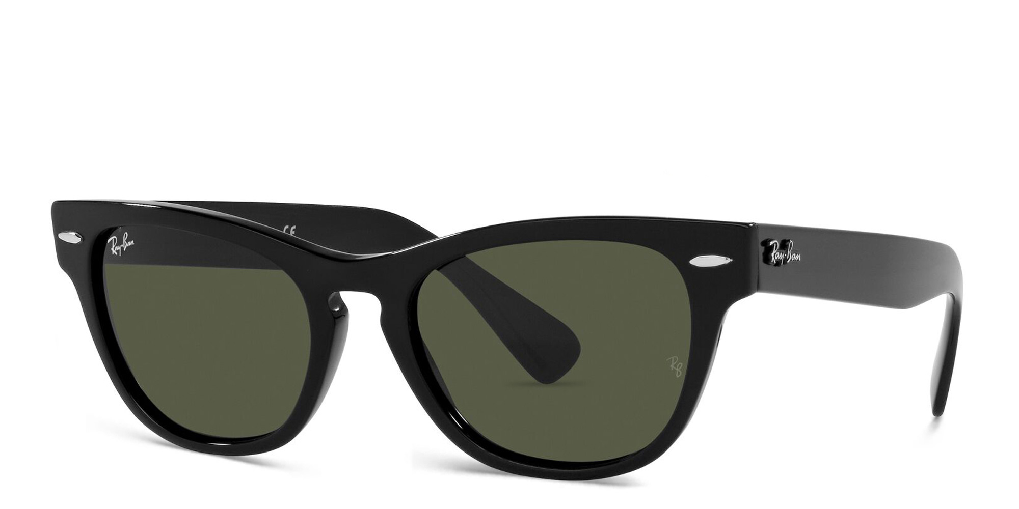 Ray-Ban Laramie Unisex Cat Eye Sunglasses in Black – Product Photo 2