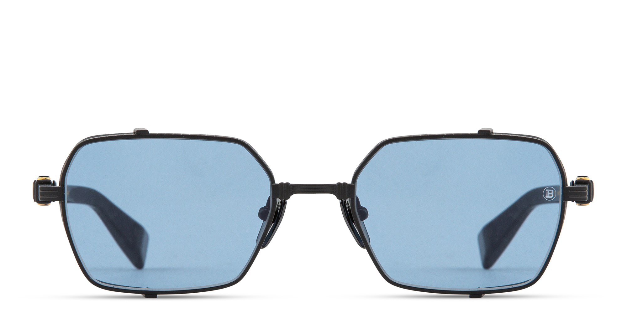 نظارة شمسية "بريغايد III" بإطار مستطيل للجنسين من بالمان بلون أسود - صورة المنتج 1
