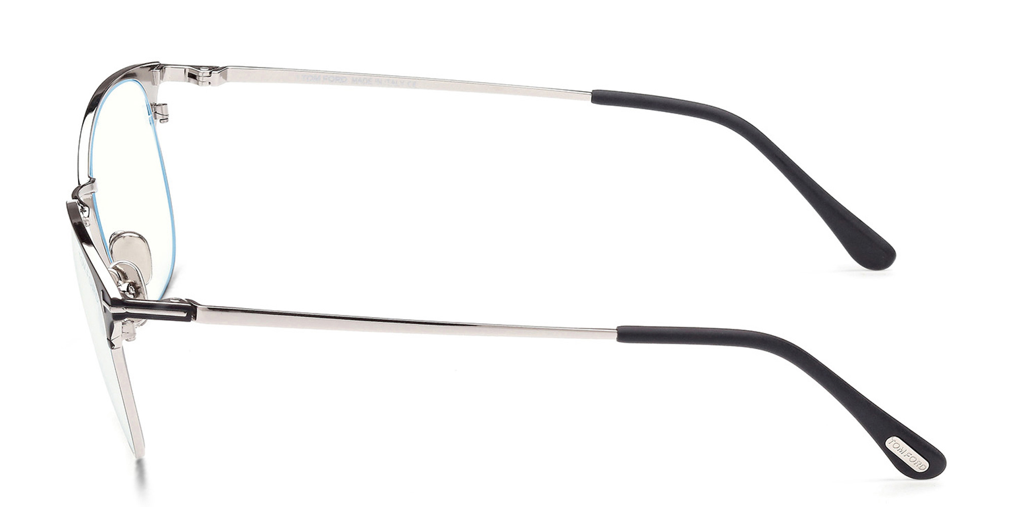 TOM FORD Square Eyeglasses in Matte Black – Product Photo 3