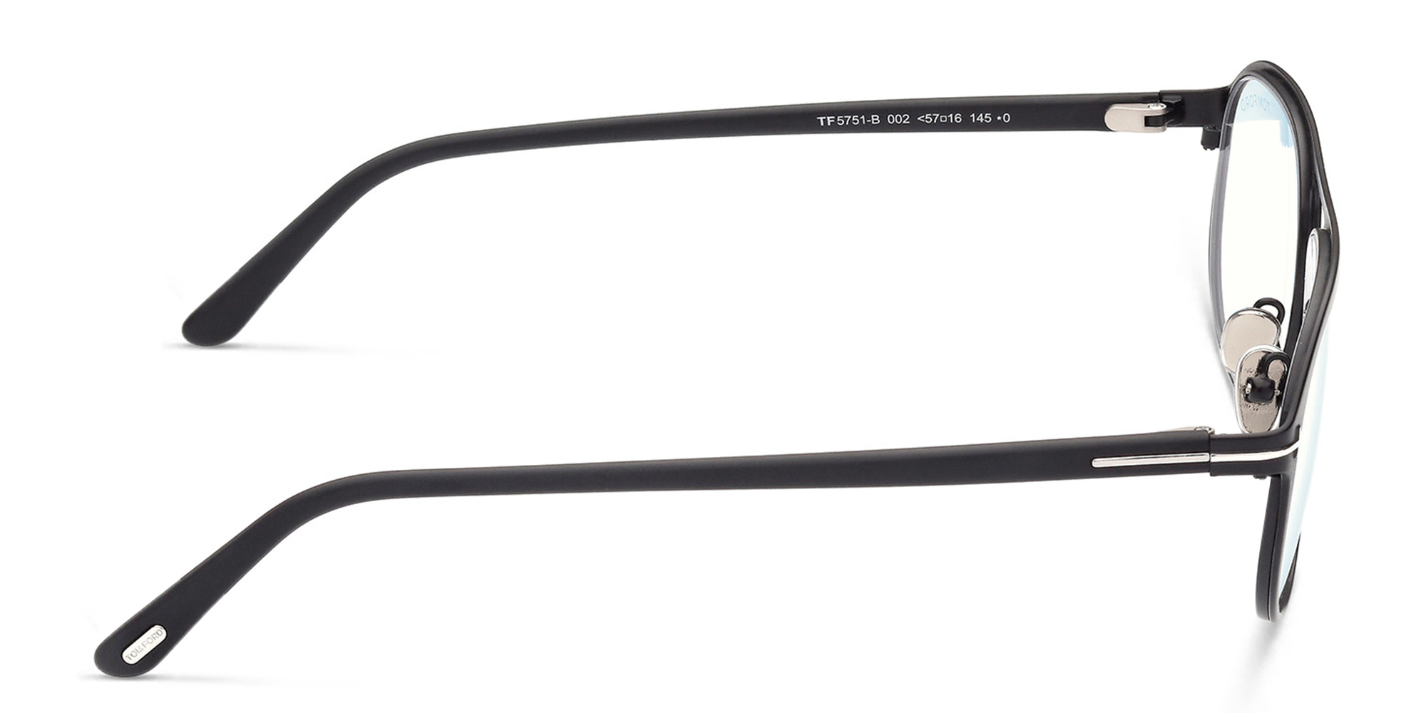 TOM FORD Aviator Eyeglasses MAGRABi exclusive in Matte Black – Product Photo 3