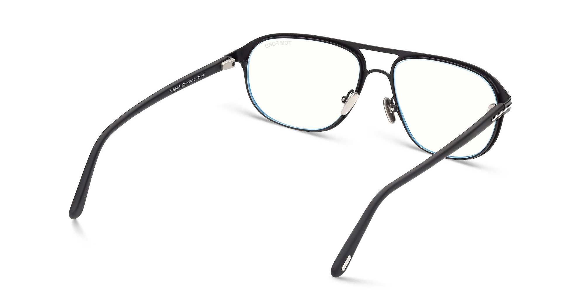 TOM FORD Aviator Eyeglasses MAGRABi exclusive in Matte Black – Product Photo 5
