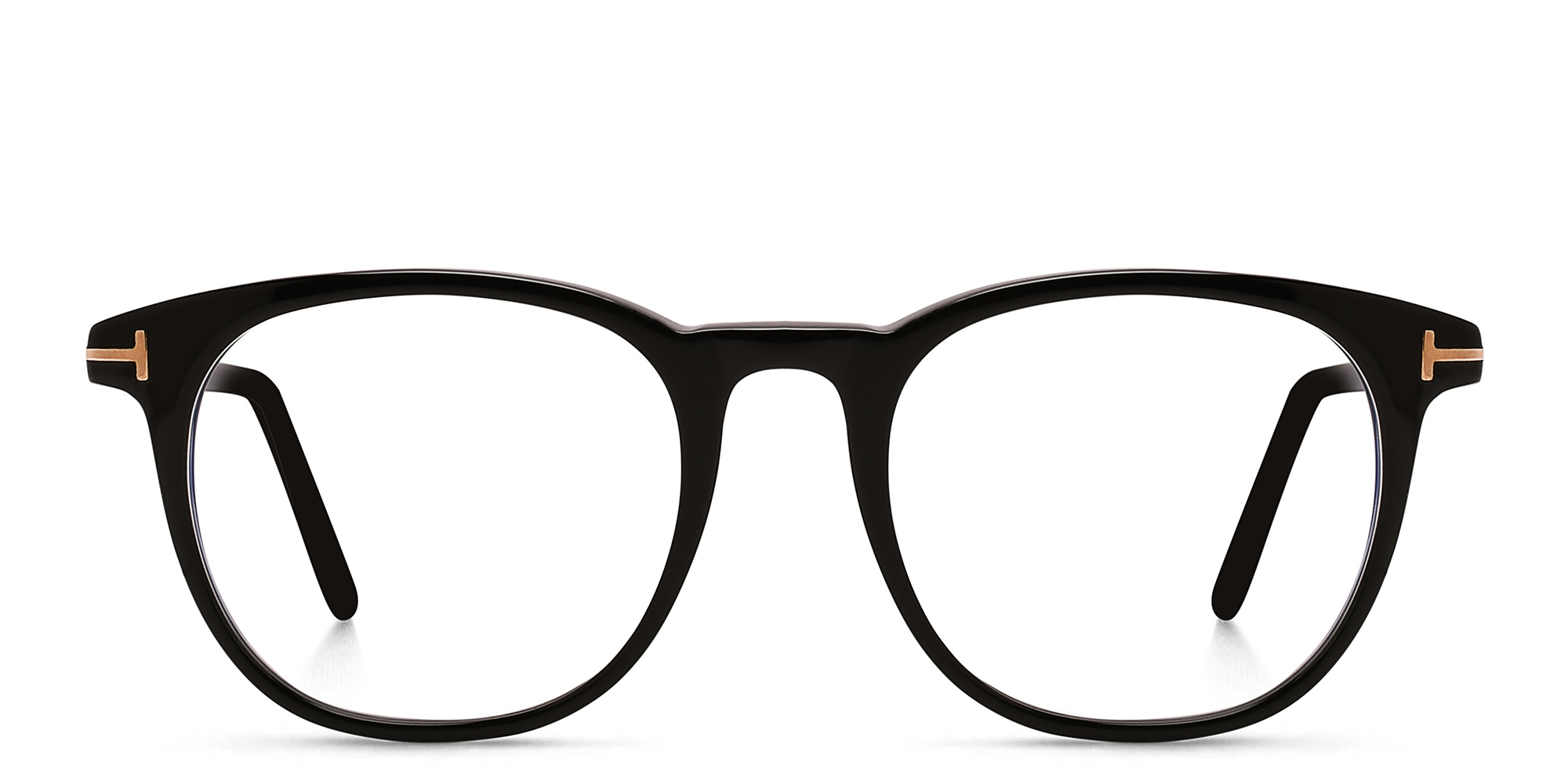 TOM FORD Aviator Eyeglasses in Shiny Black – Product Photo 1