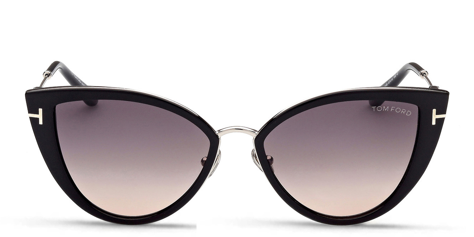 Shop TOM FORD Cat Eye Sunglasses in Shiny Black online.