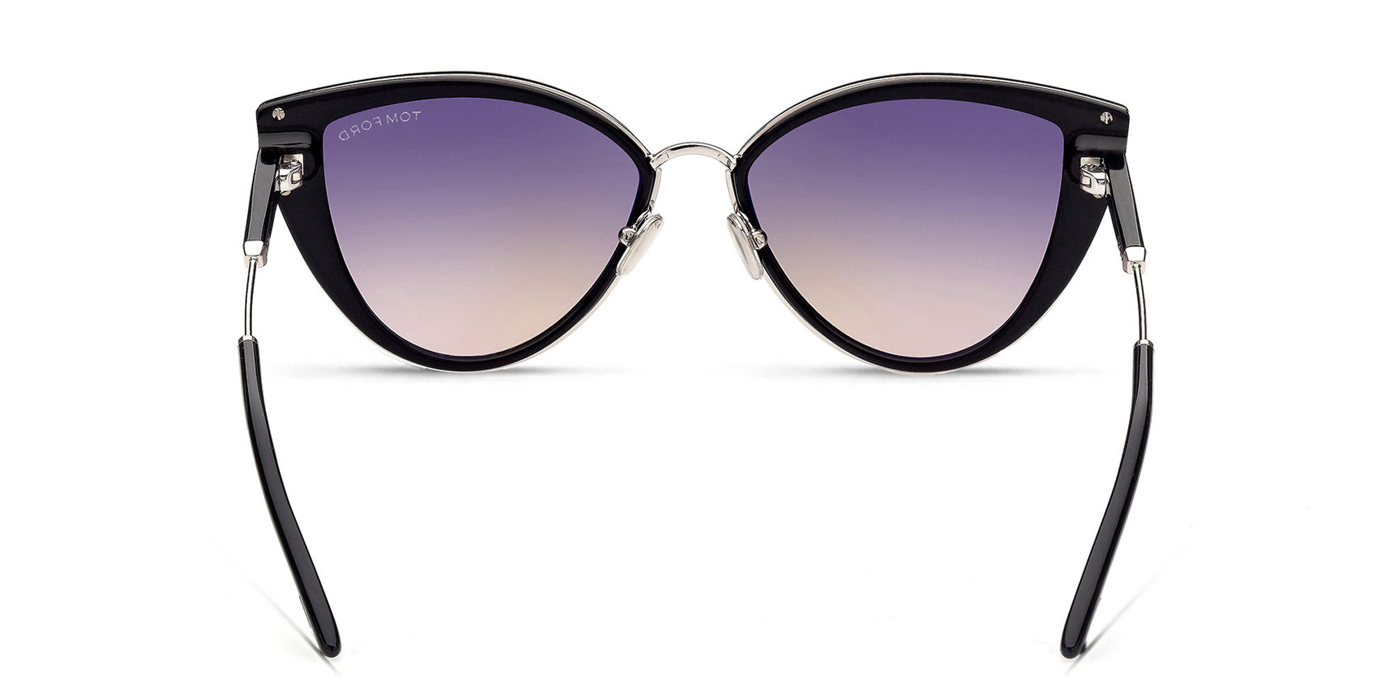 Shop TOM FORD Cat Eye Sunglasses in Shiny Black online.