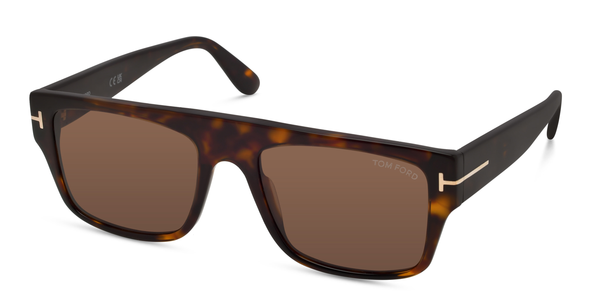 Shop TOM FORD Square Sunglasses MAGRABi exclusive in Dark Havana online.