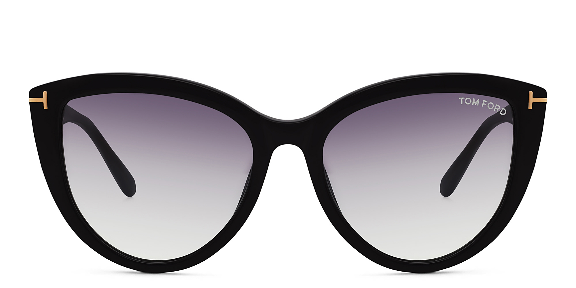 TOM FORD Cat Eye Sunglasses in Shiny Black – Product Photo 1