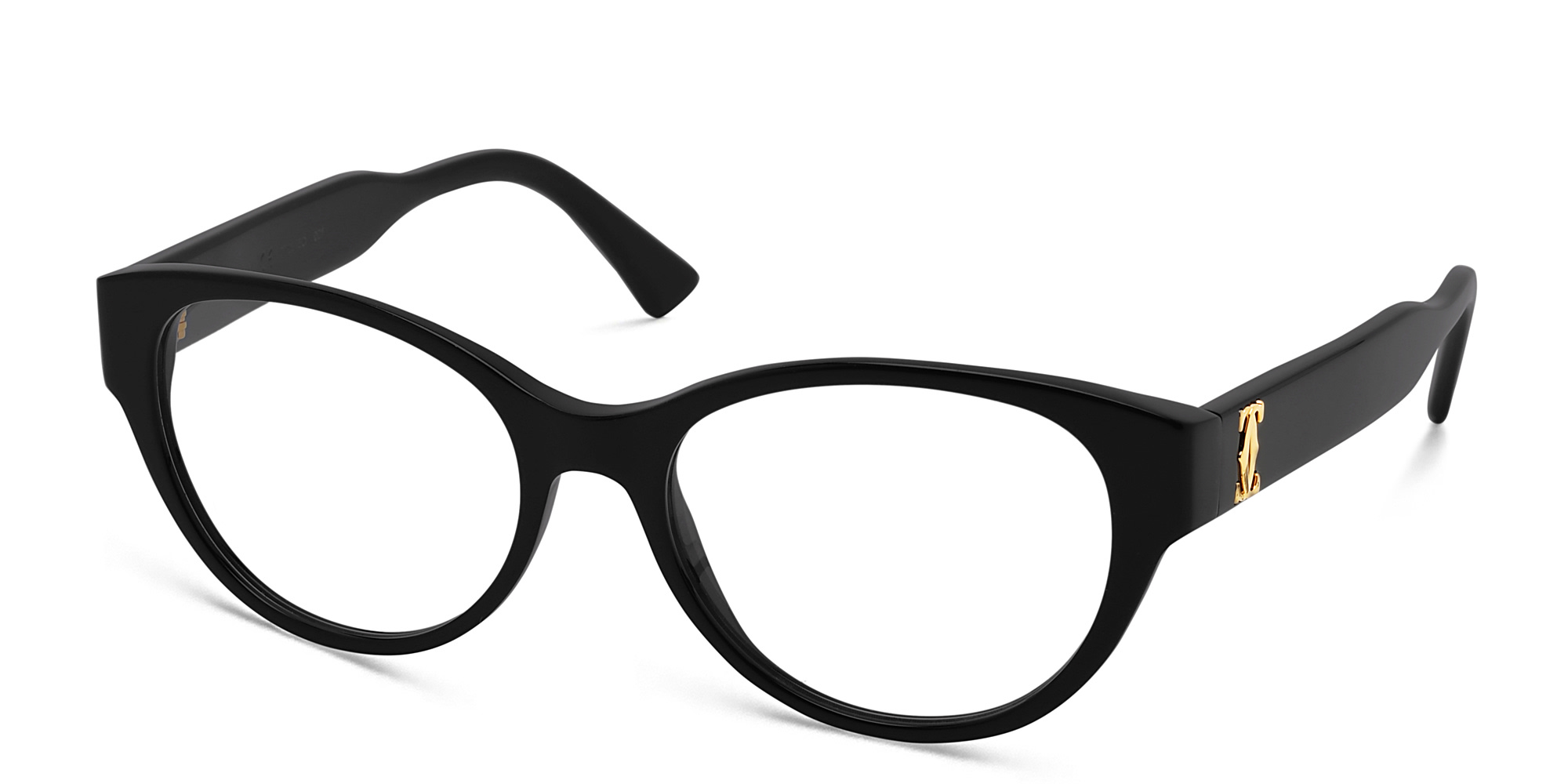 Cartier C' De Cartier Cat-Eye Eyeglasses in Black – Product Photo 2