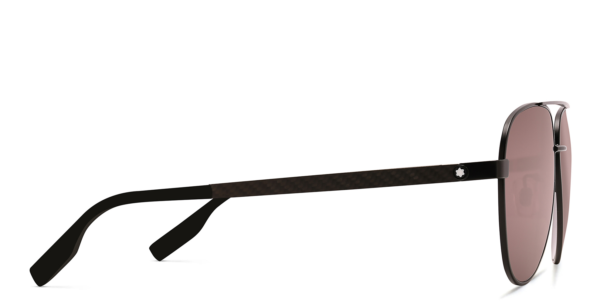 Shop MONTBLANC Pilot Sunglasses in Black online.