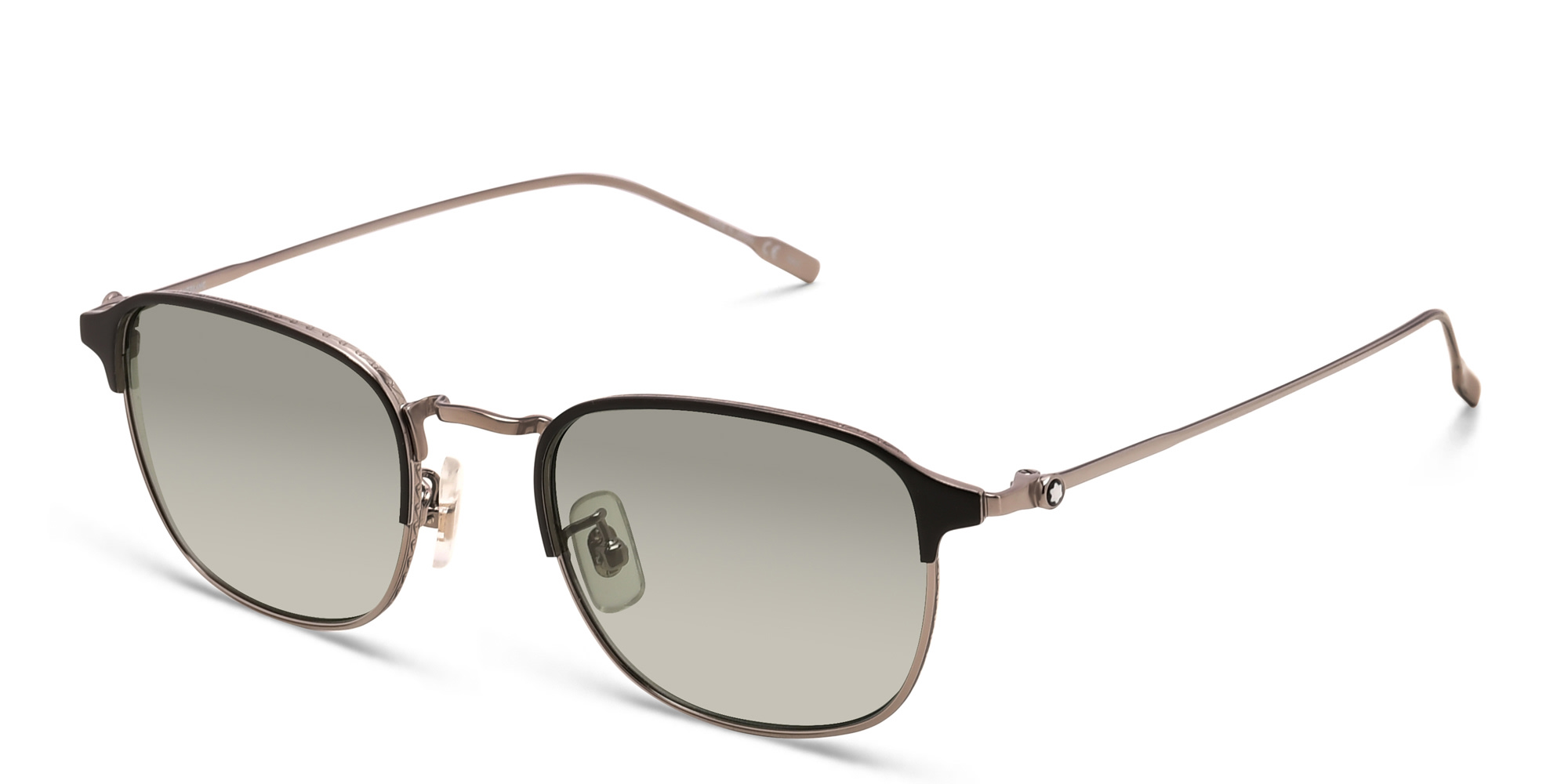 MONTBLANC Square Sunglasses in Ruthenium – Product Photo 2
