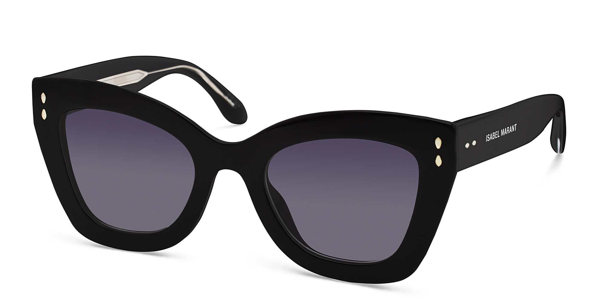 Shop ISABEL MARANT Cat Eye Sunglasses in Black online.