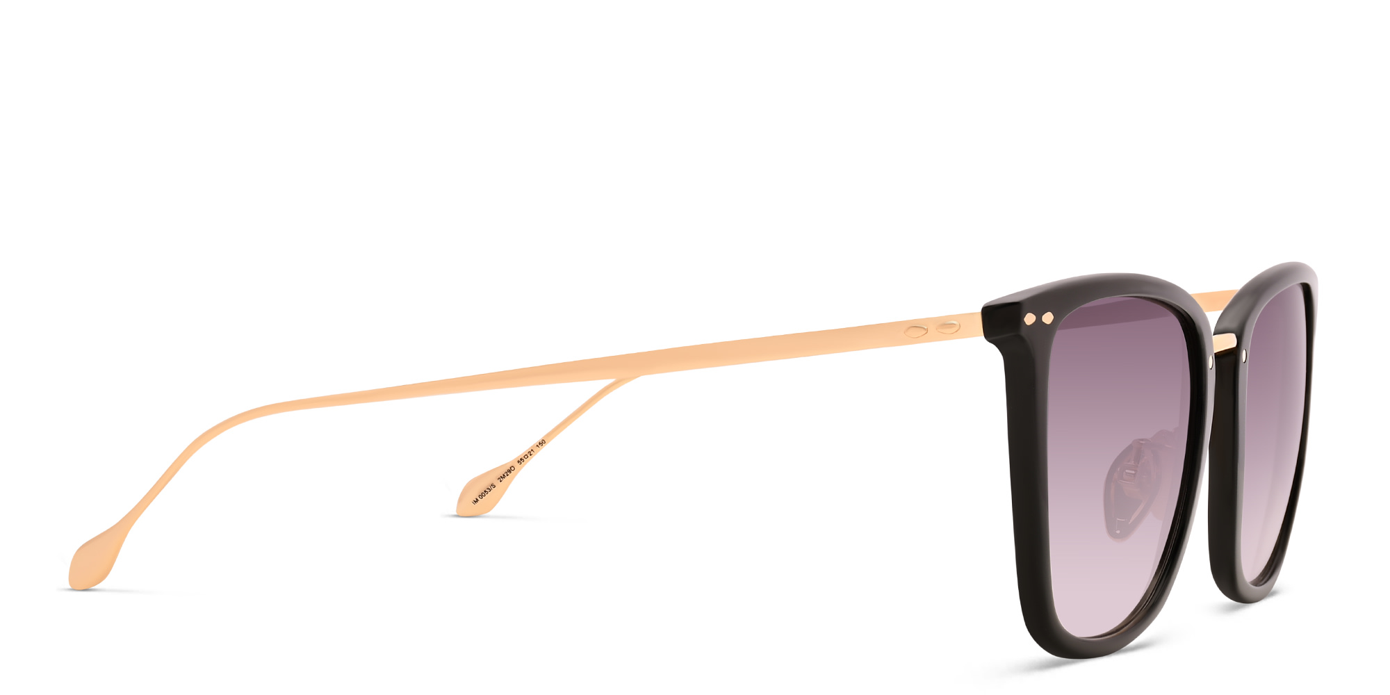 ISABEL MARANT Square Sunglasses in Black Gold – Product Photo 3