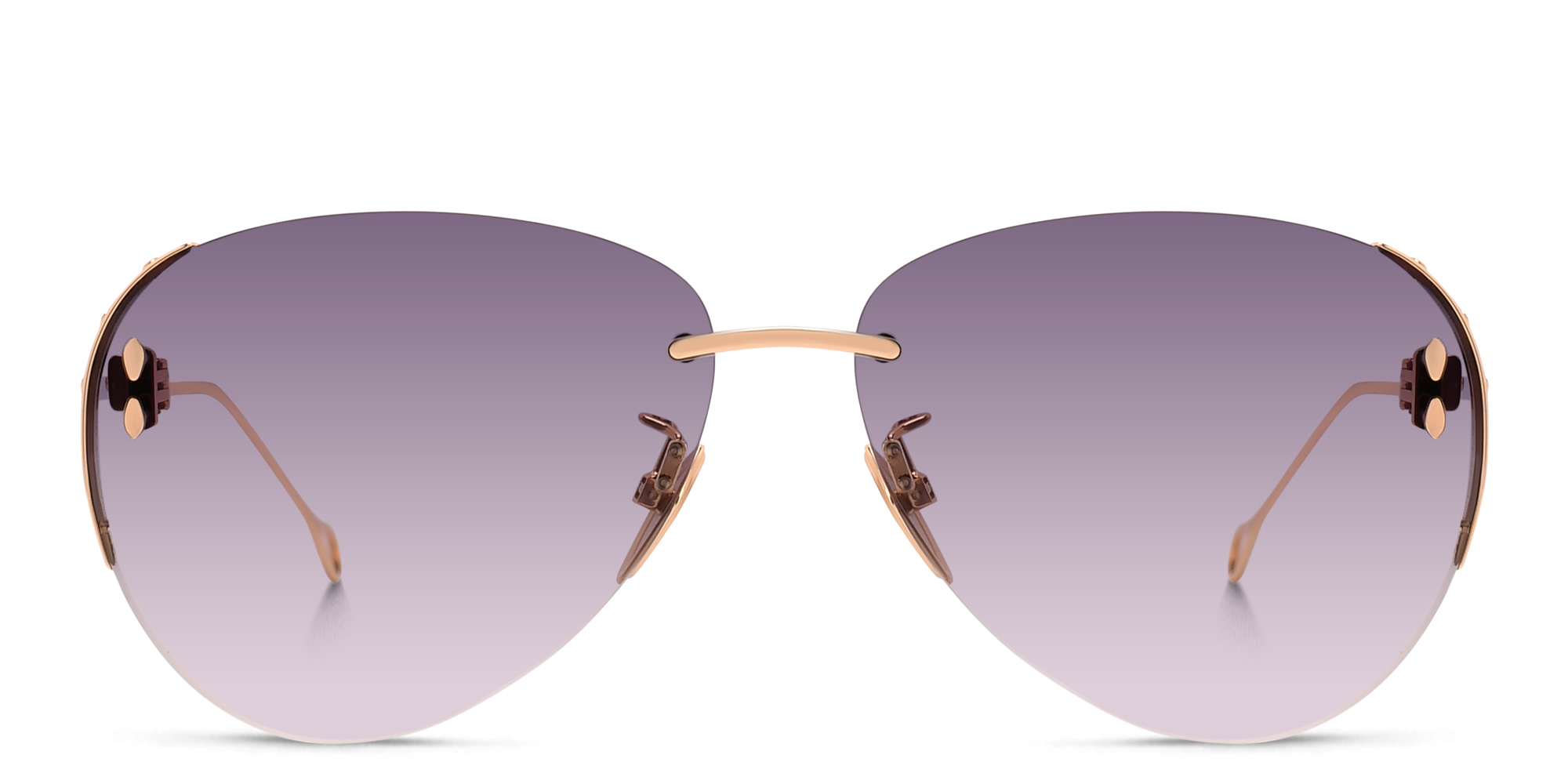 تسوق نظارة شمسية أفياتور بدون إطار إيزابيل مارانت بلون ذهبي وردي أونلاين.