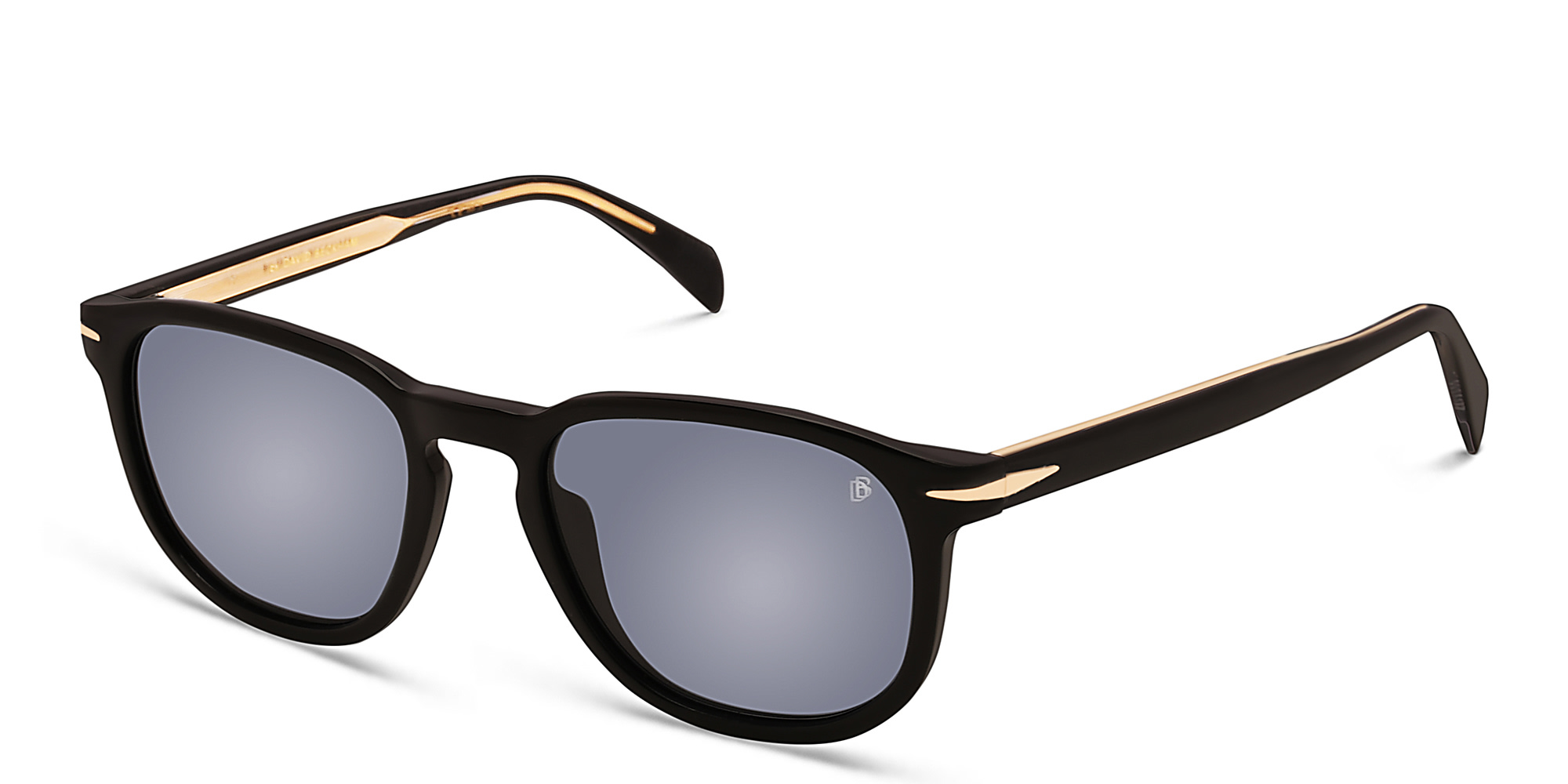 DAVID BECKHAM Square Sunglasses in Black – Product Photo 2