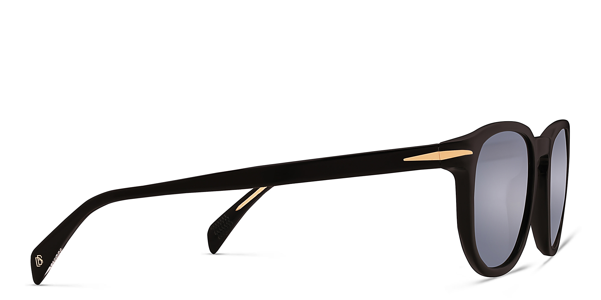 DAVID BECKHAM Square Sunglasses in Black – Product Photo 3