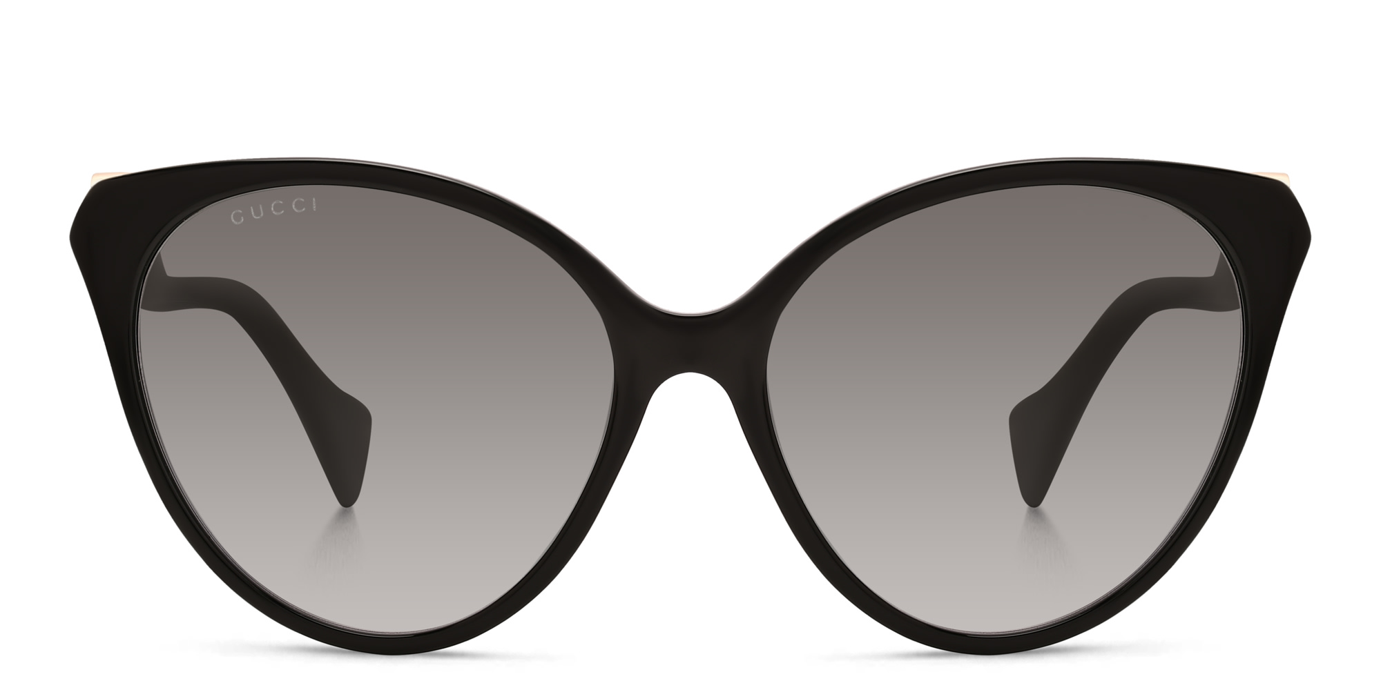 Shop GUCCI Cat Eye Sunglasses in Black online.