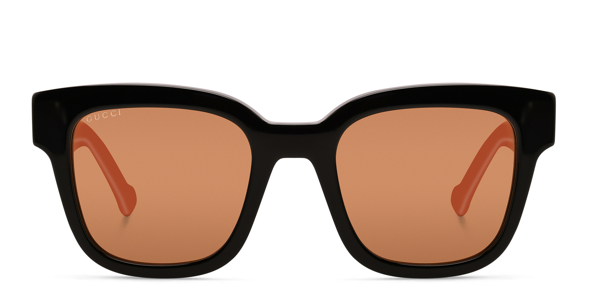Shop GUCCI Square Sunglasses in Black online.